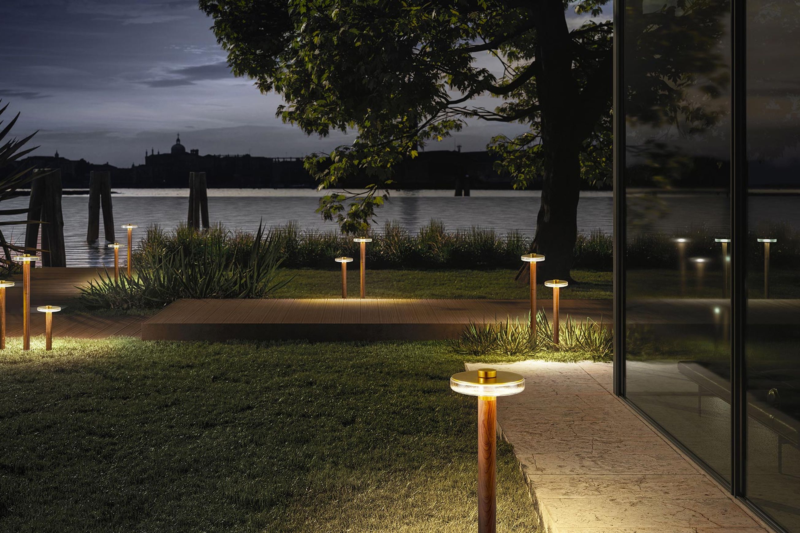 Venexia Bollard, Pendant and Wall Sconce