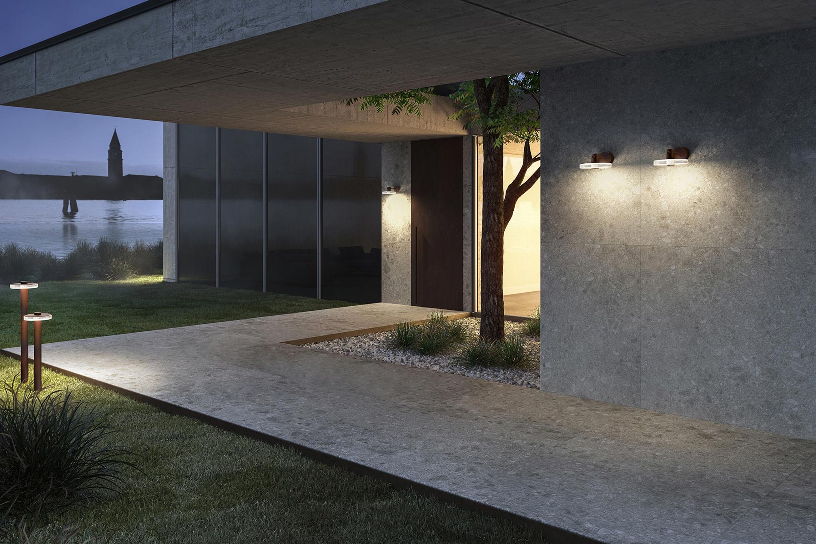 Venexia Bollard, Pendant and Wall Sconce