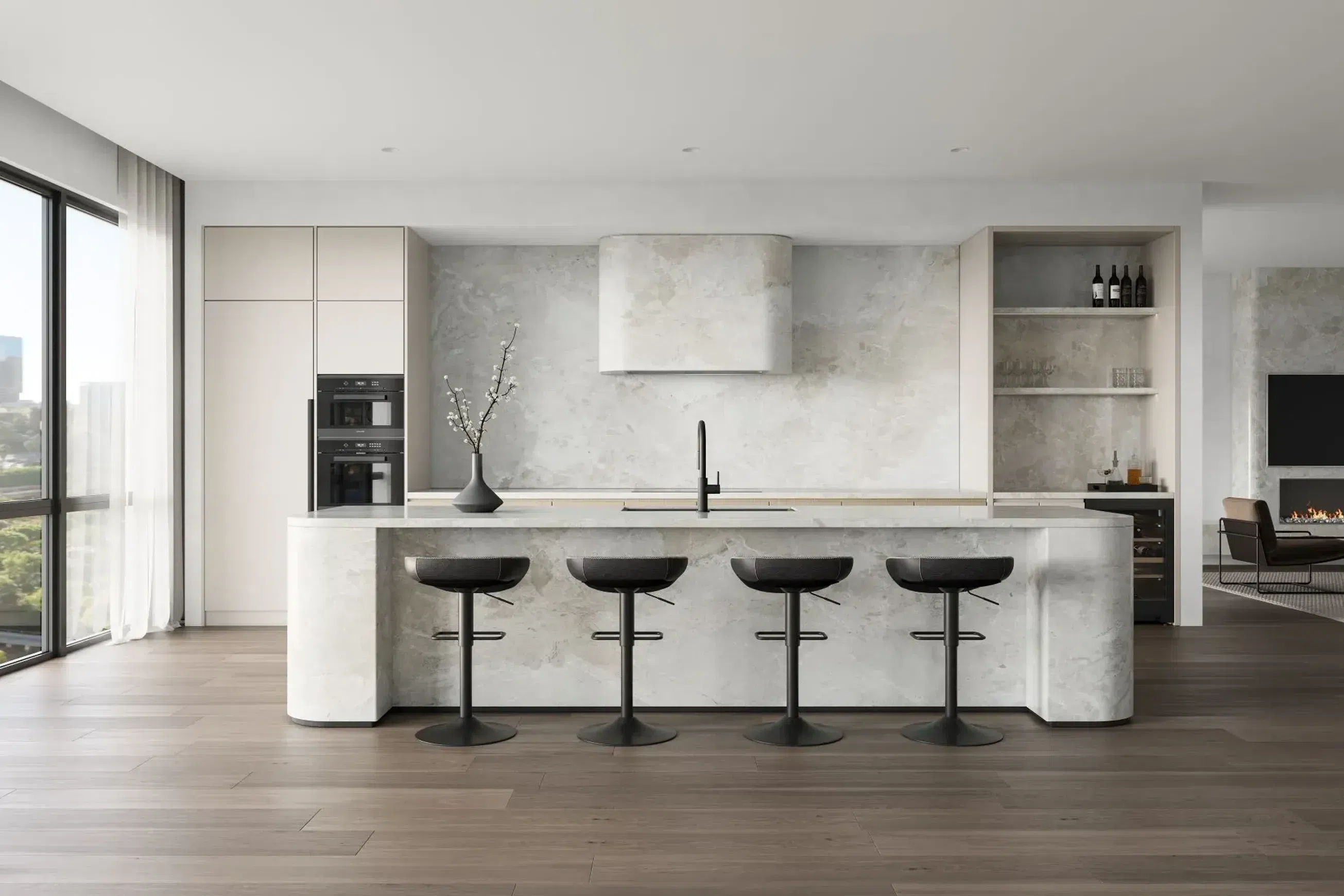 French Vanilla Marble Benchtop