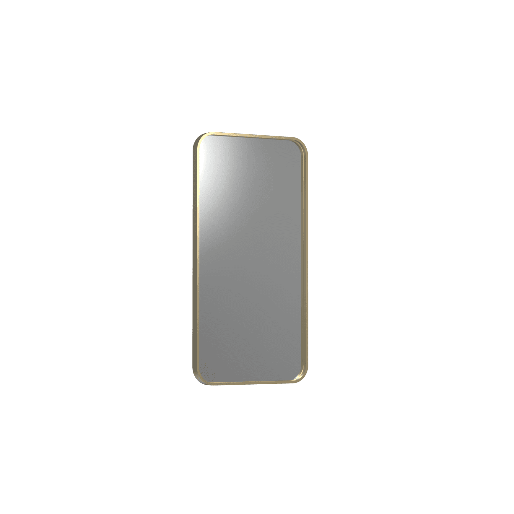 Frame XL 1000 Rectangle Mirror Brushed Brass
