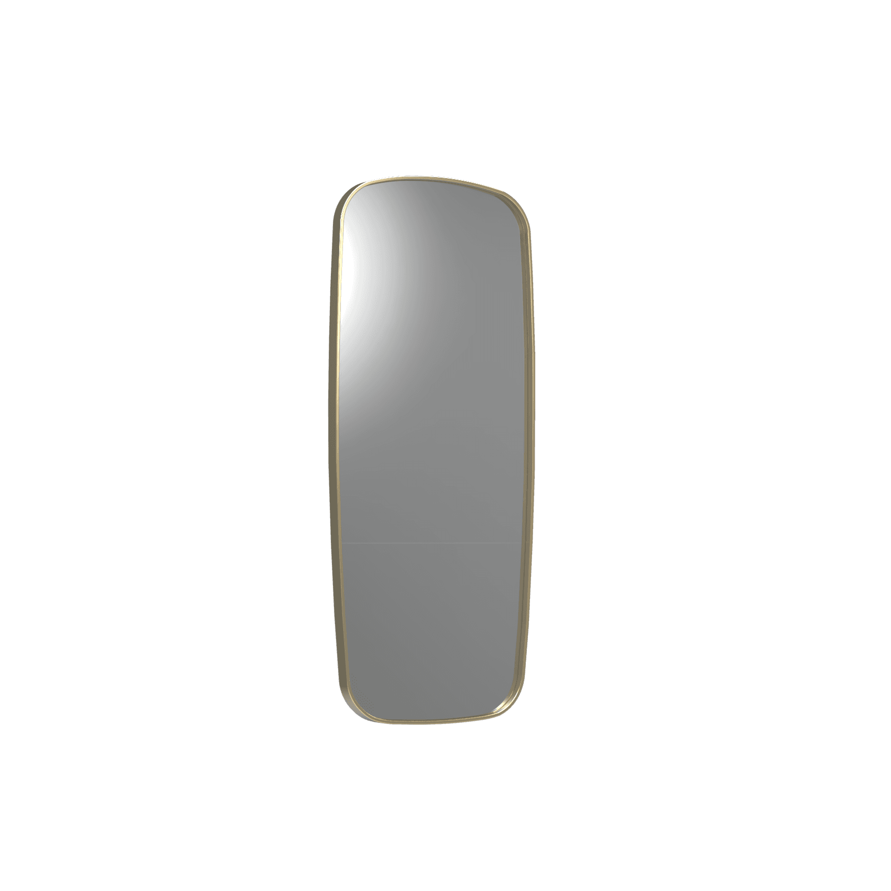 Frame XL 1000 Soft Rectangle Mirror Brushed Brass