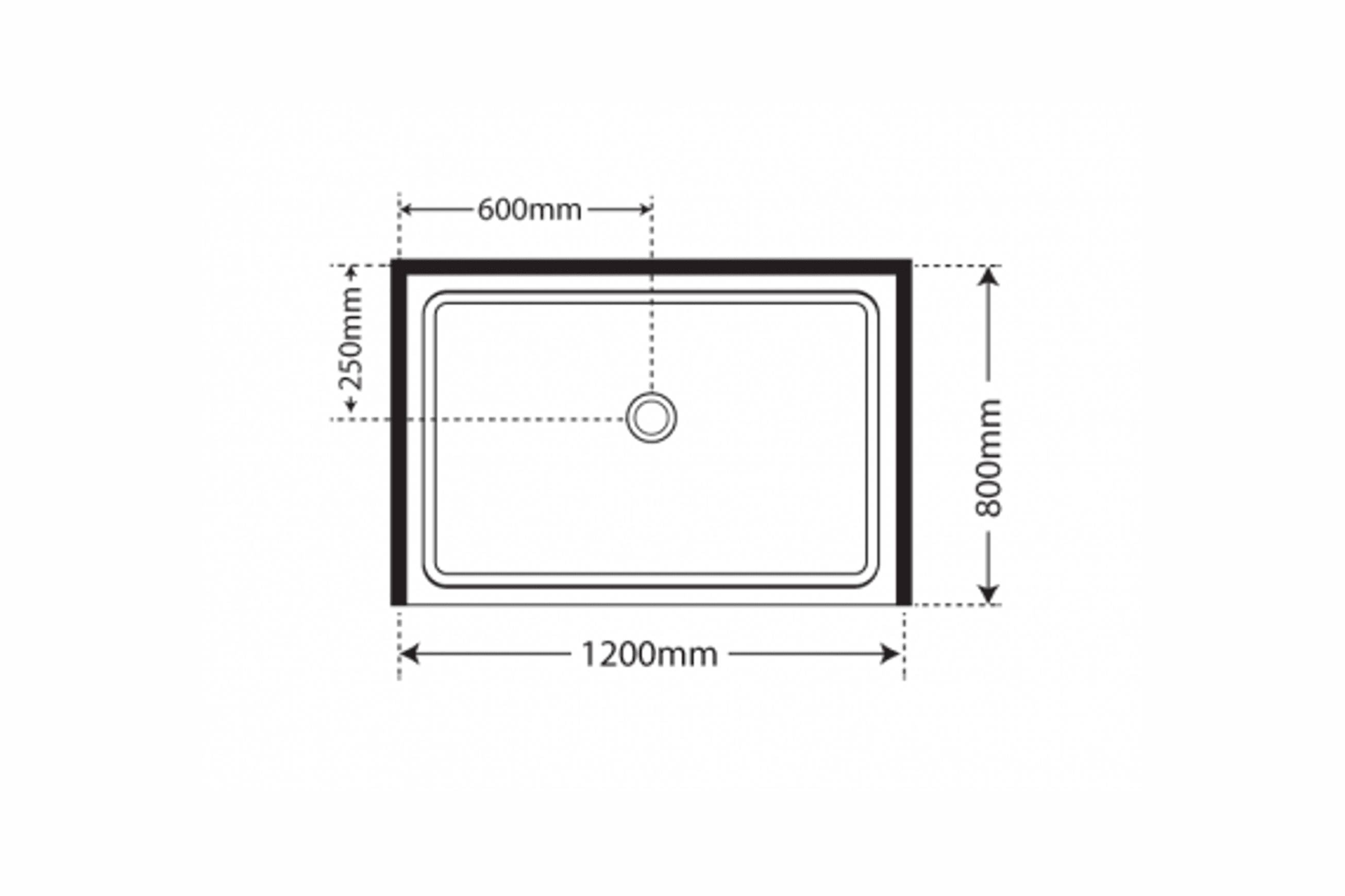 Adjustable Frameless Pivot Alcove 800x1200x800
