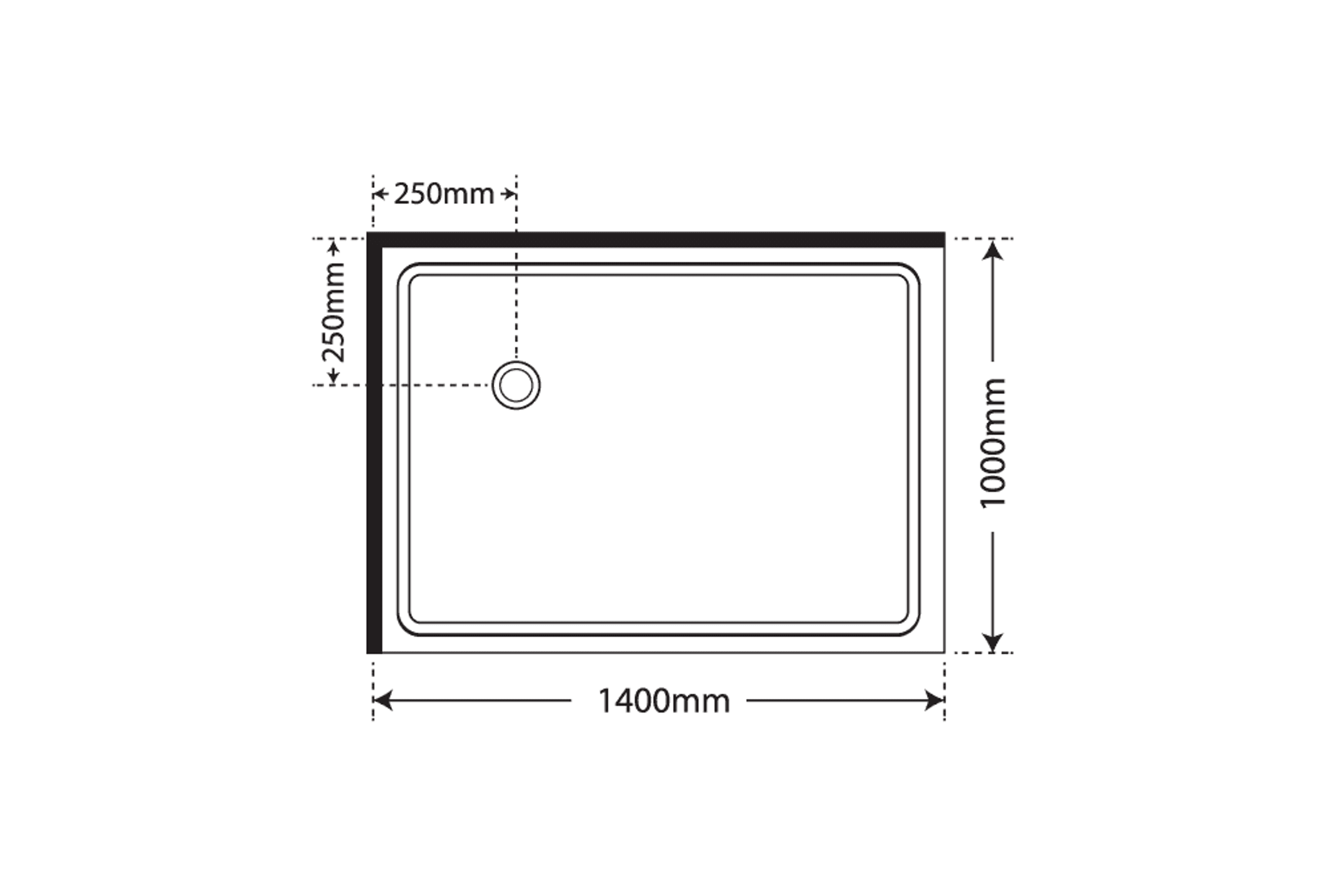 Premier Frameless 2 Sided Sliding Door Shower 1600×900