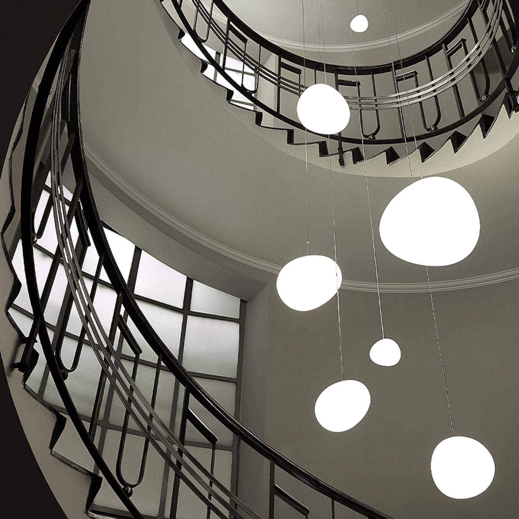Gregg Grande Suspension Lamp - Glass