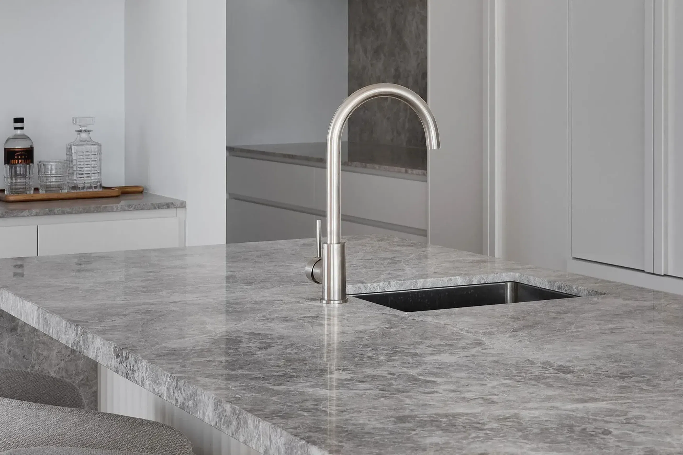 Tundra Grey Limestone Benchtop