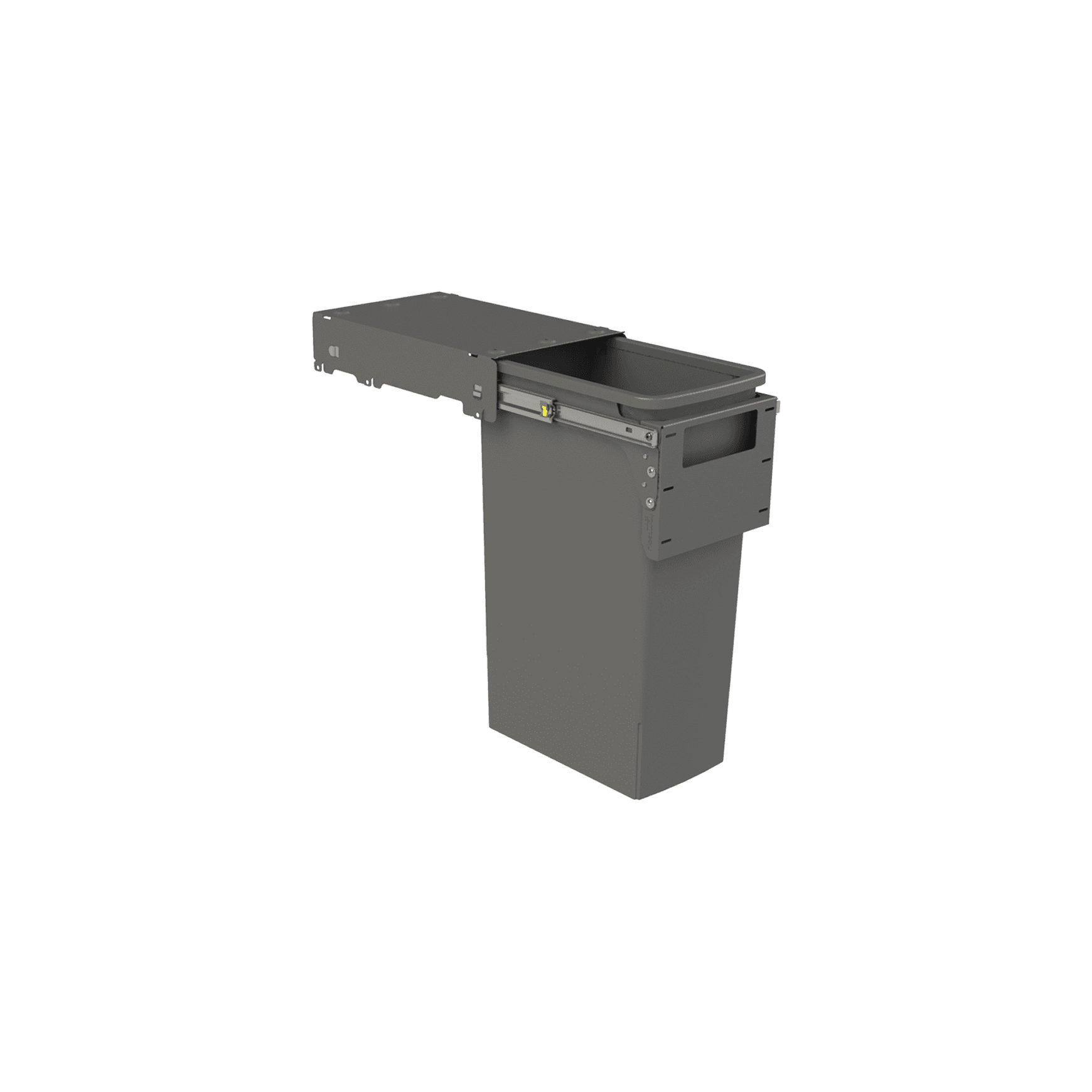 Hideaway Compact Bin 1 x 40L Bucket | Door Pull