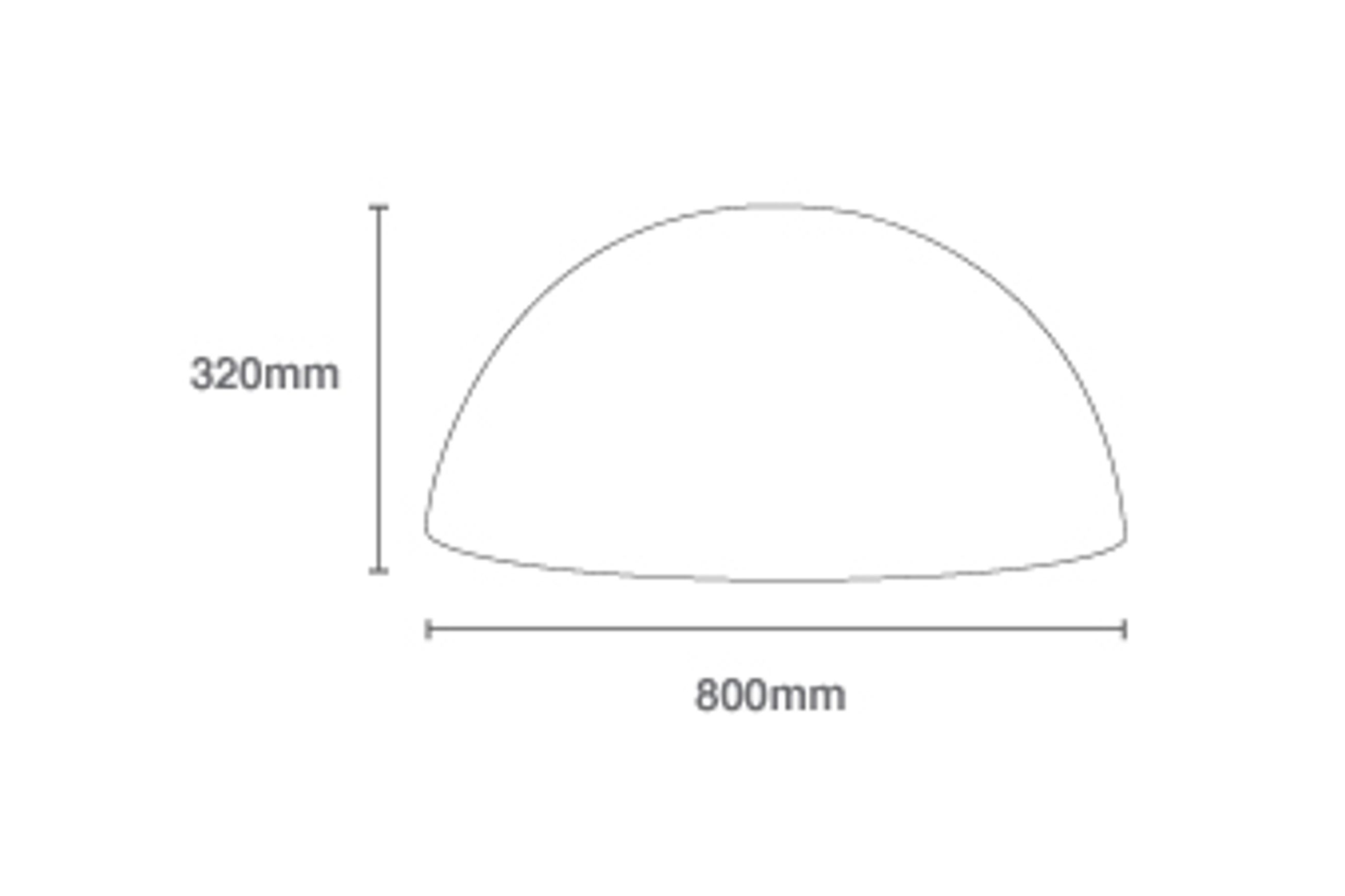 Half Moon LED Pendant Light dimensions