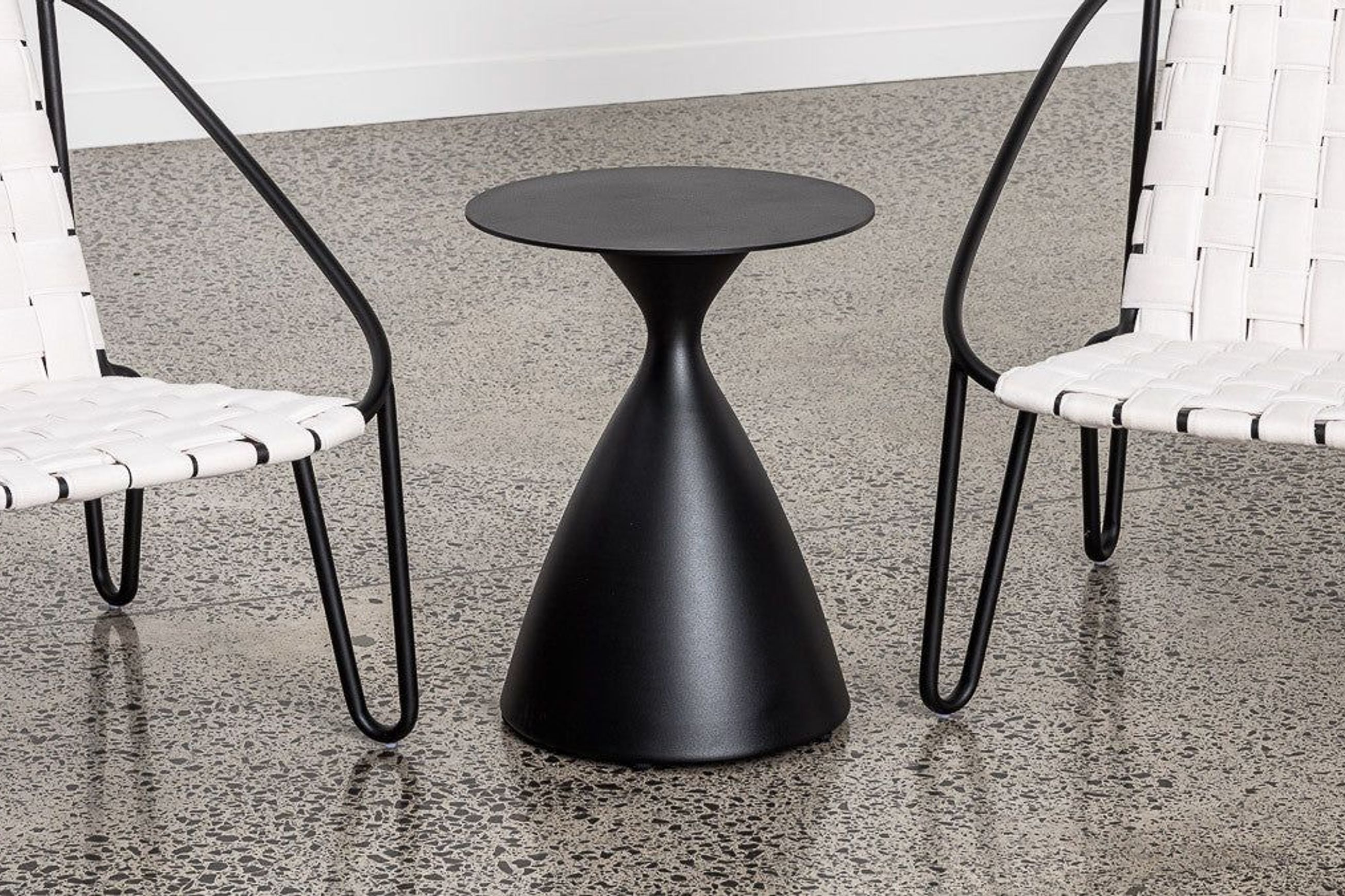 Hourglass Aluminium Side Table