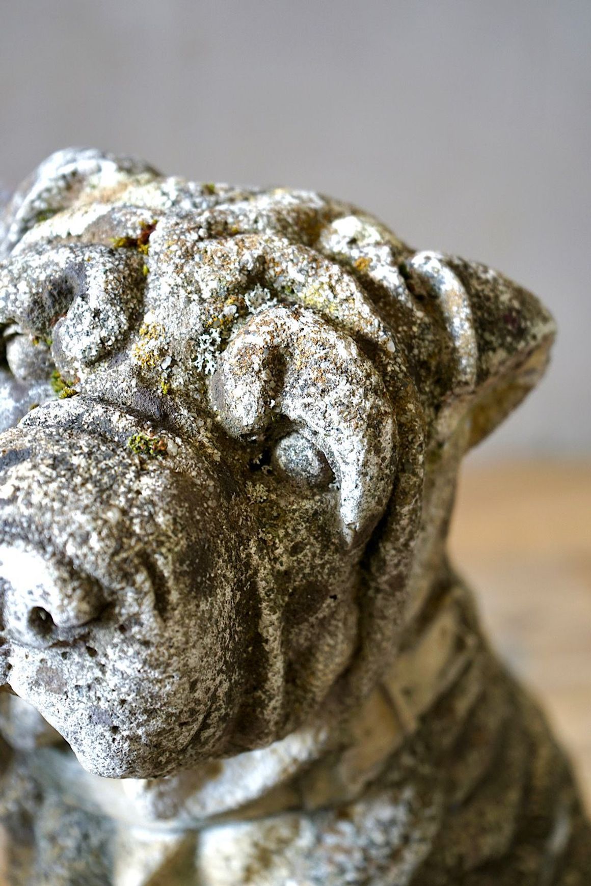 Cast Stone Dog Statues (Pair)