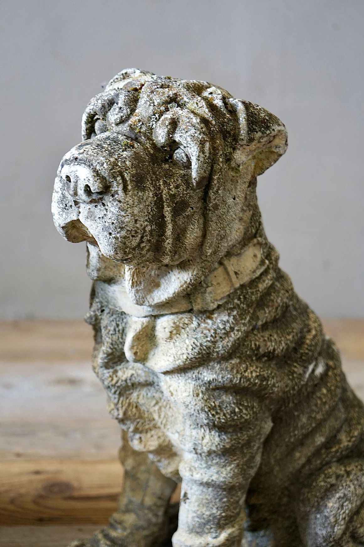 Cast Stone Dog Statues (Pair)