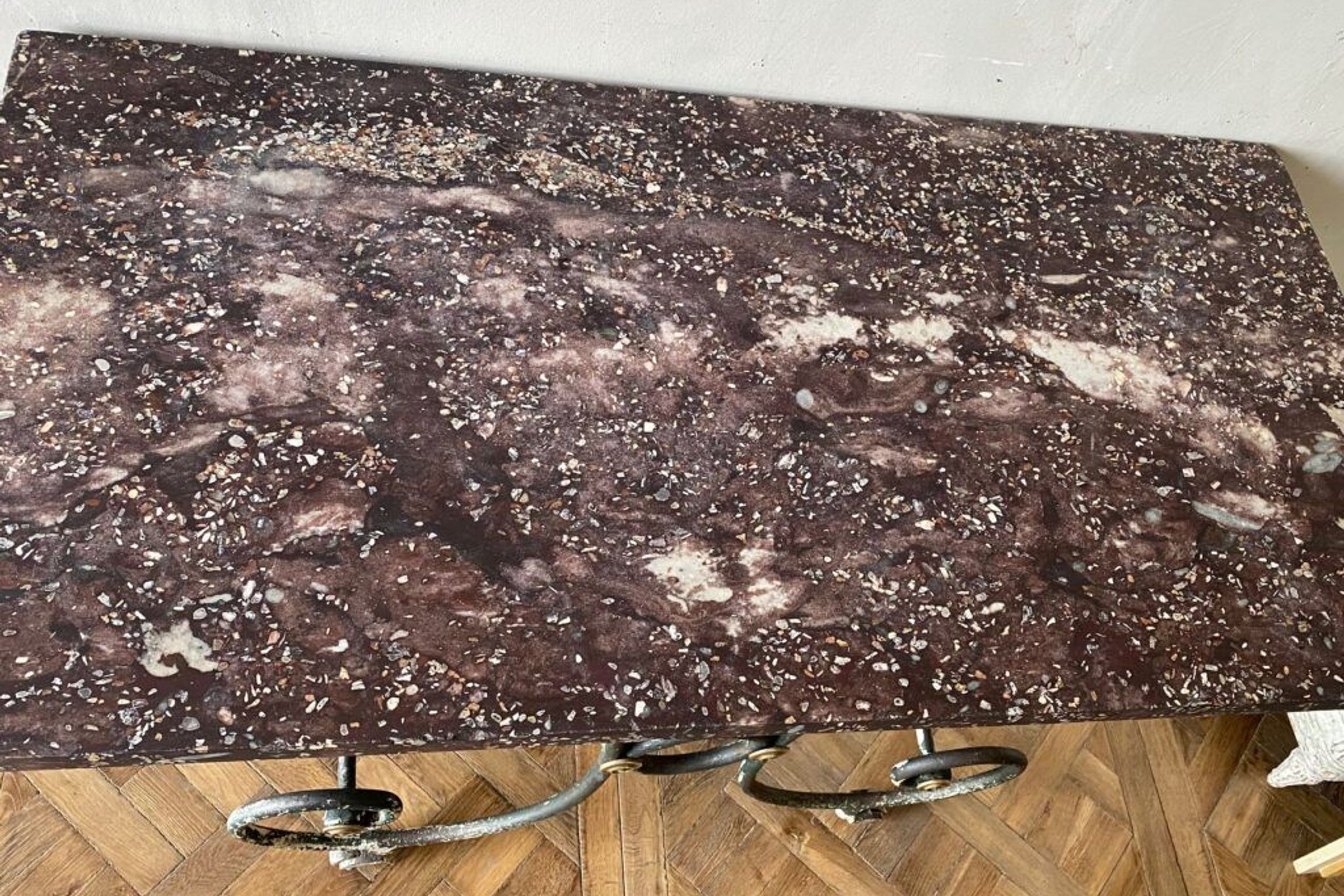 French Wrought Iron Patisserie Table