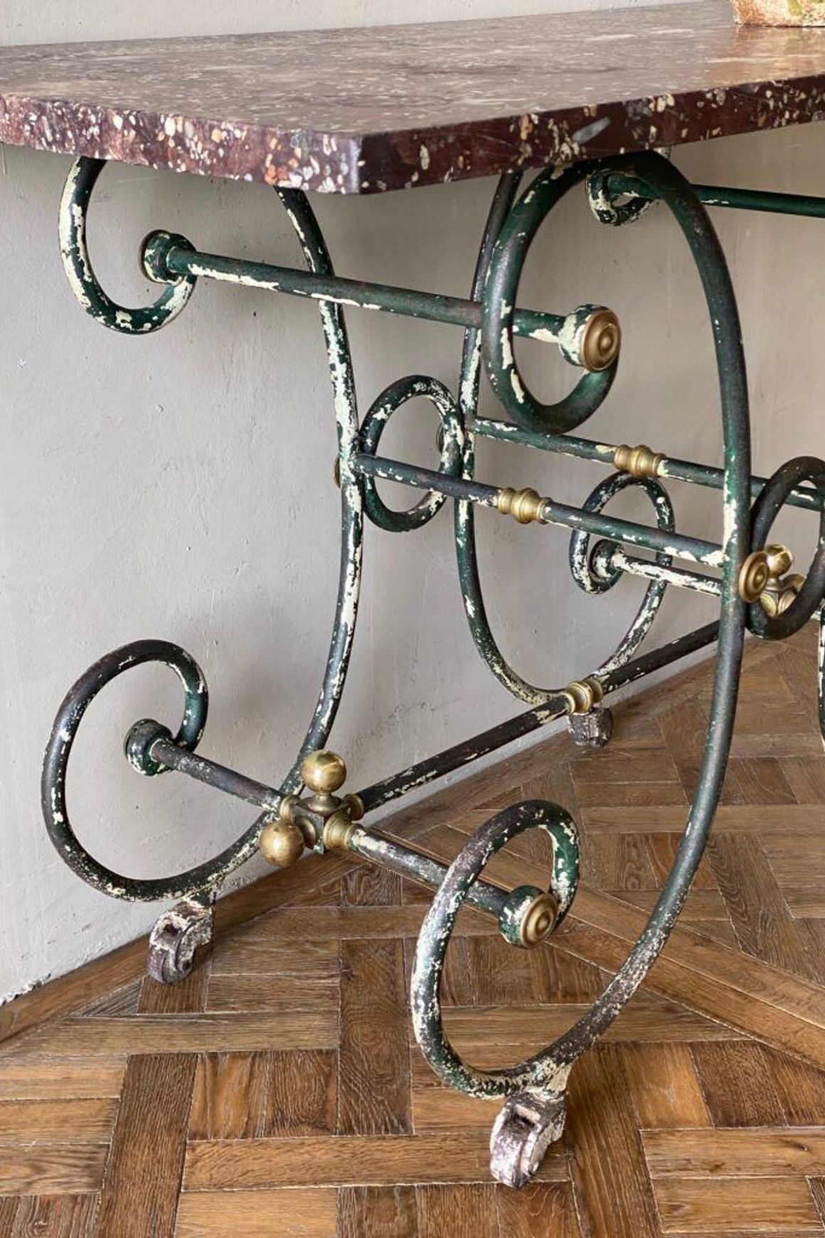 French Wrought Iron Patisserie Table