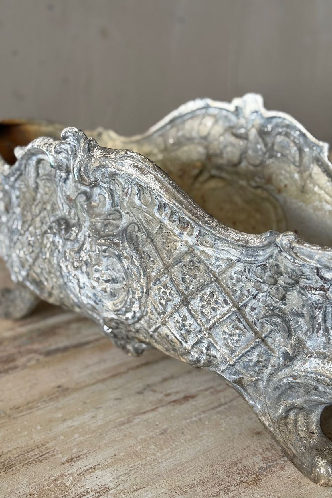 Large French Cast Iron Planter