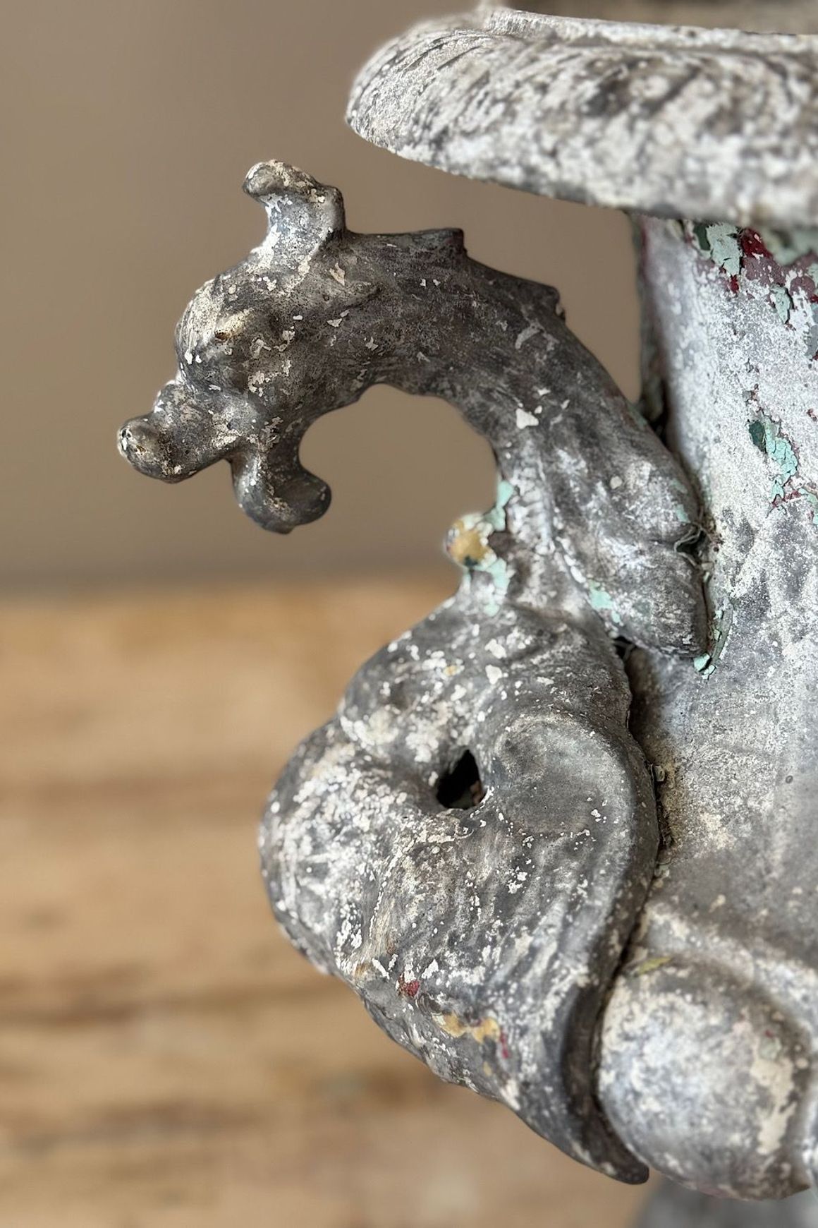 French Cast Iron Urn