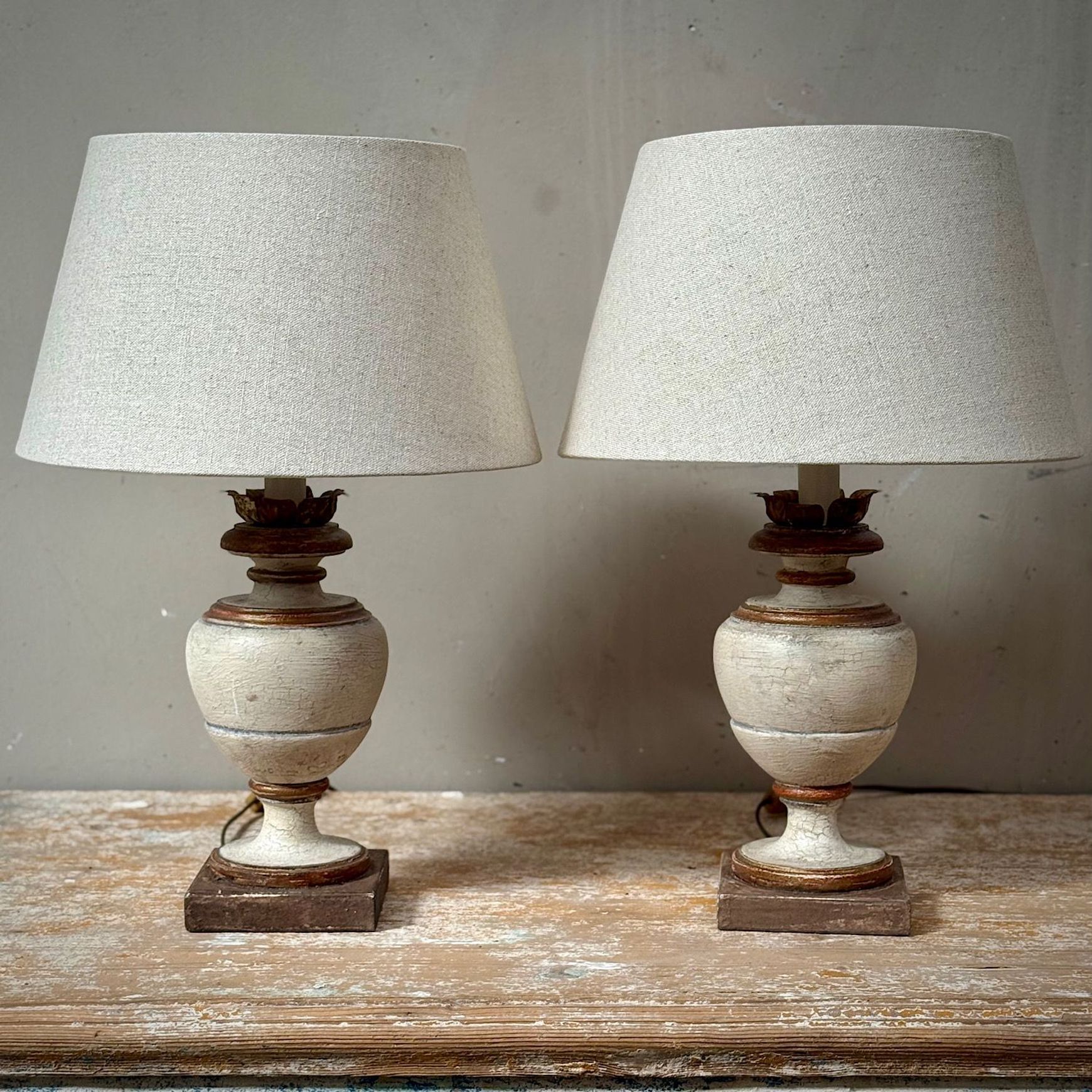 Italian Painted Lamps
