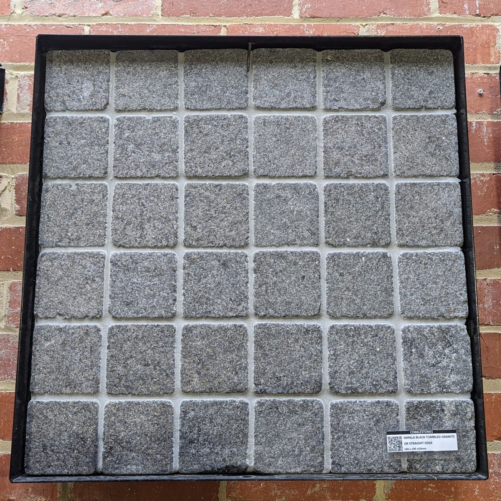 Impala Black Tumbled Granite Cobblestones