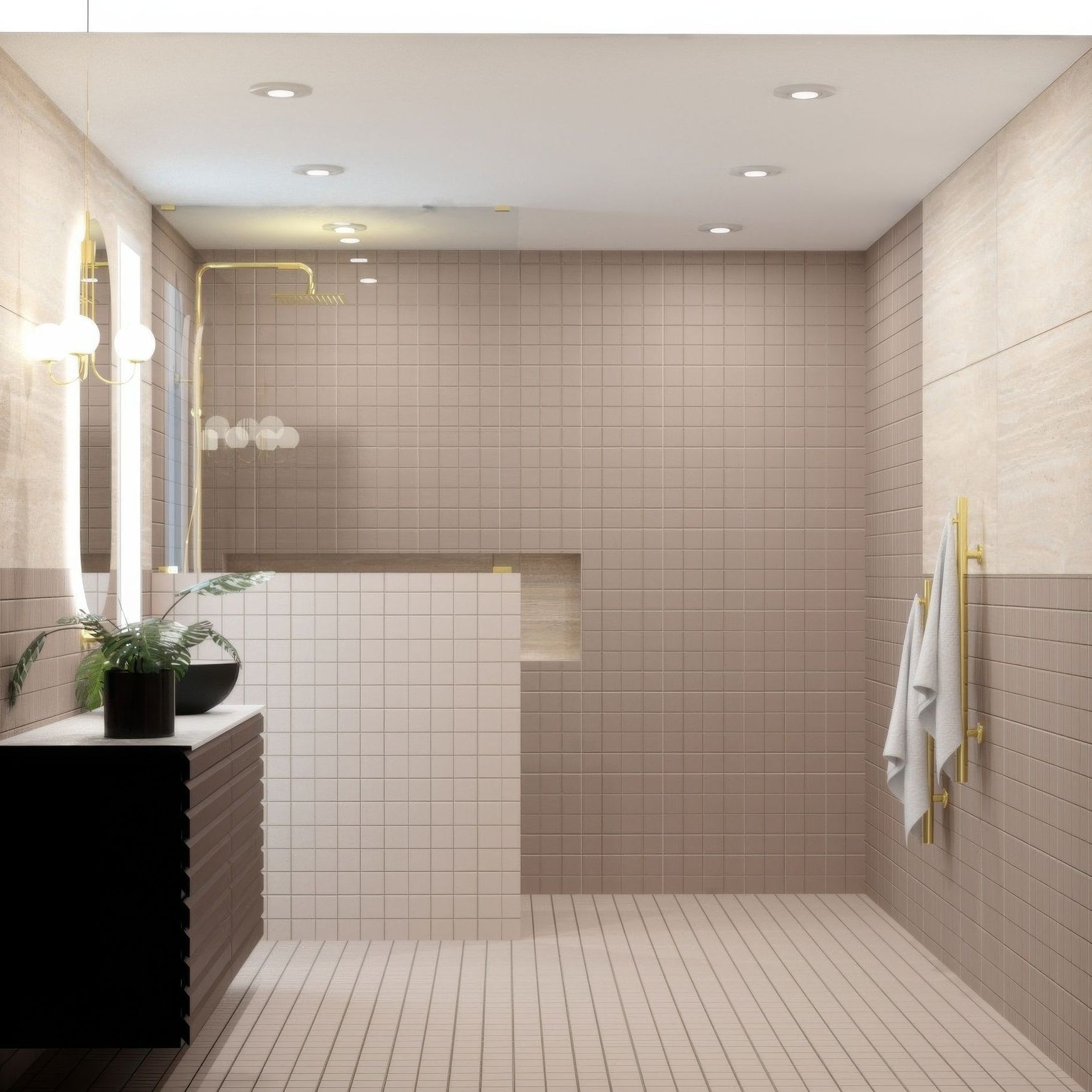Oat Matt 75mm Mosaic | Surfaces