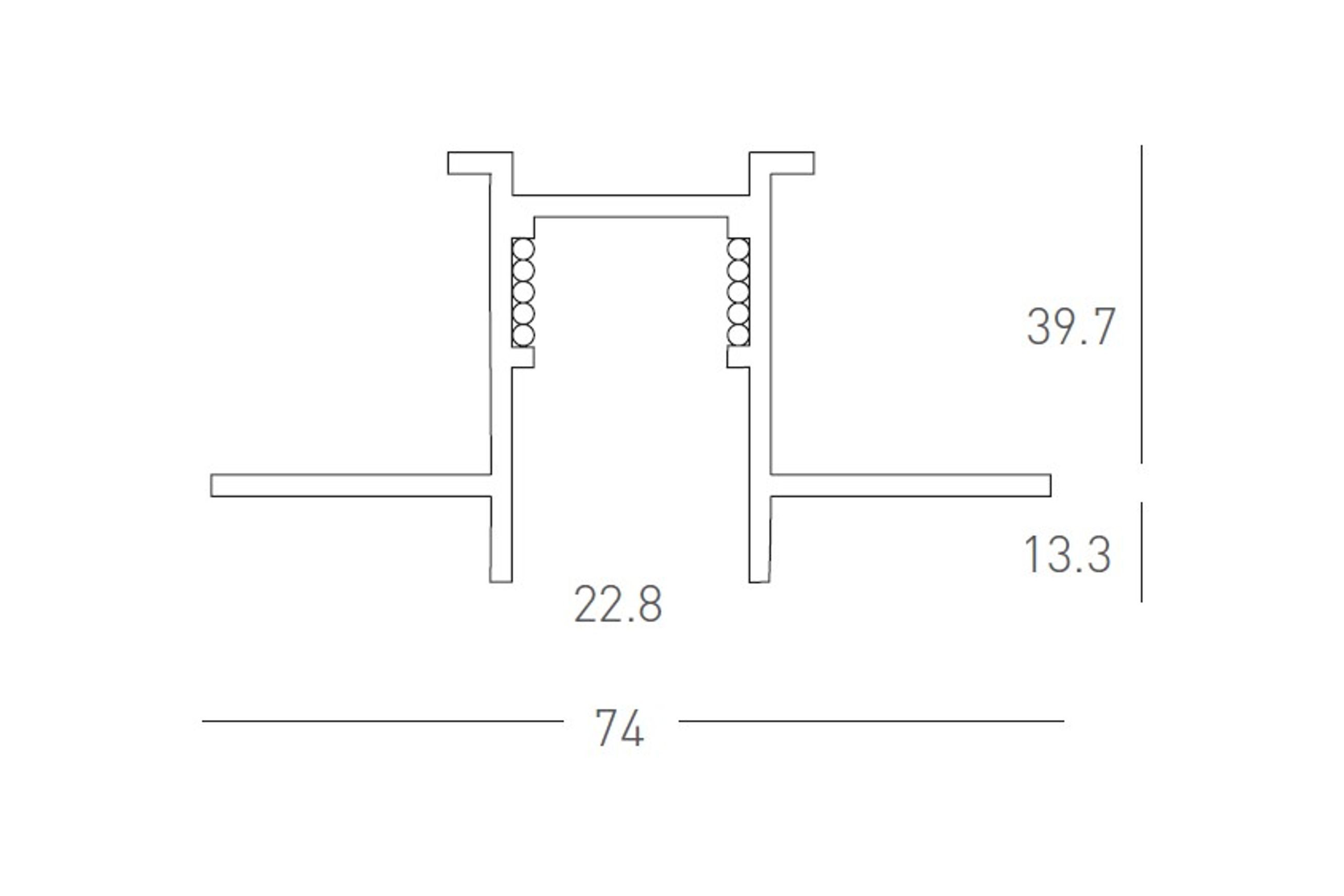 Inner Recessed Magnetic Track