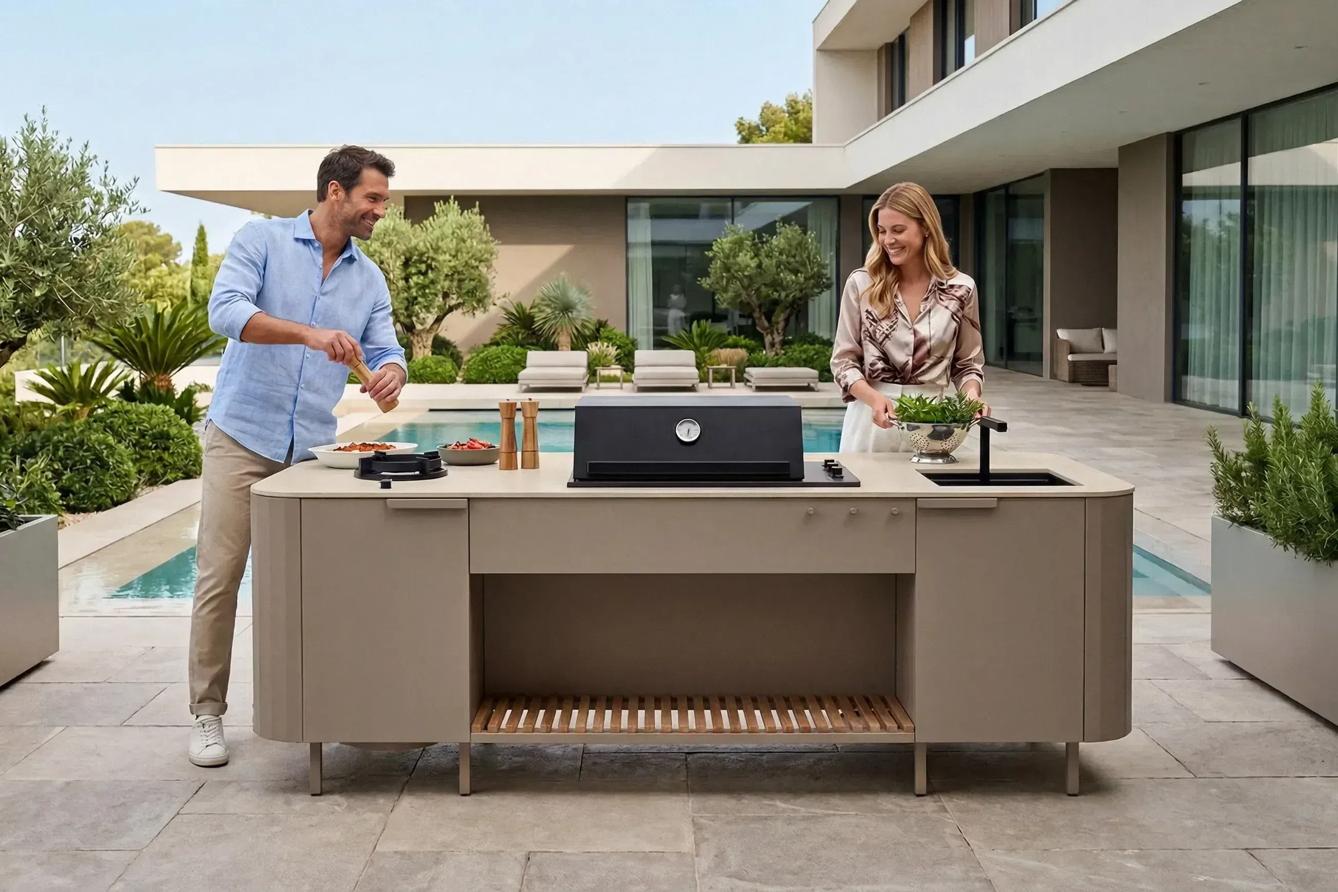 Isla Outdoor Kitchen Island