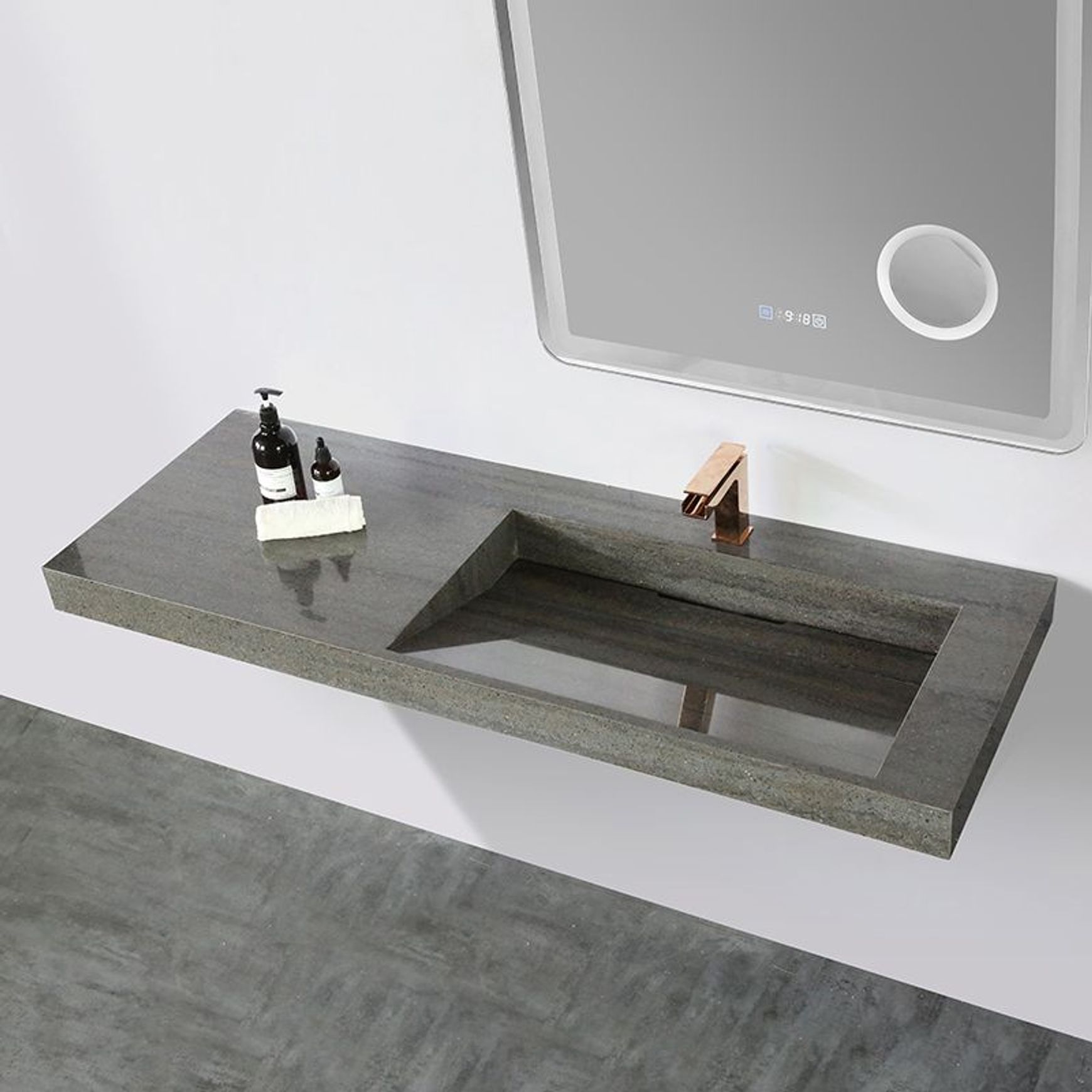 Double Basin Marble Ramp Sink 1500mm