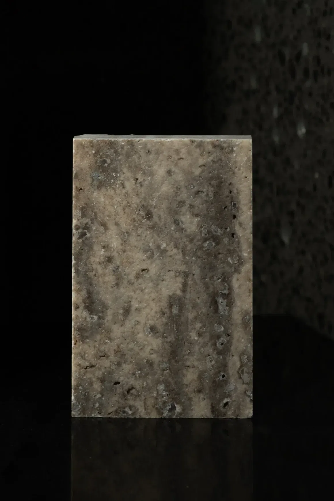 Light Silver Brown Acid Wash Travertine Porcelia