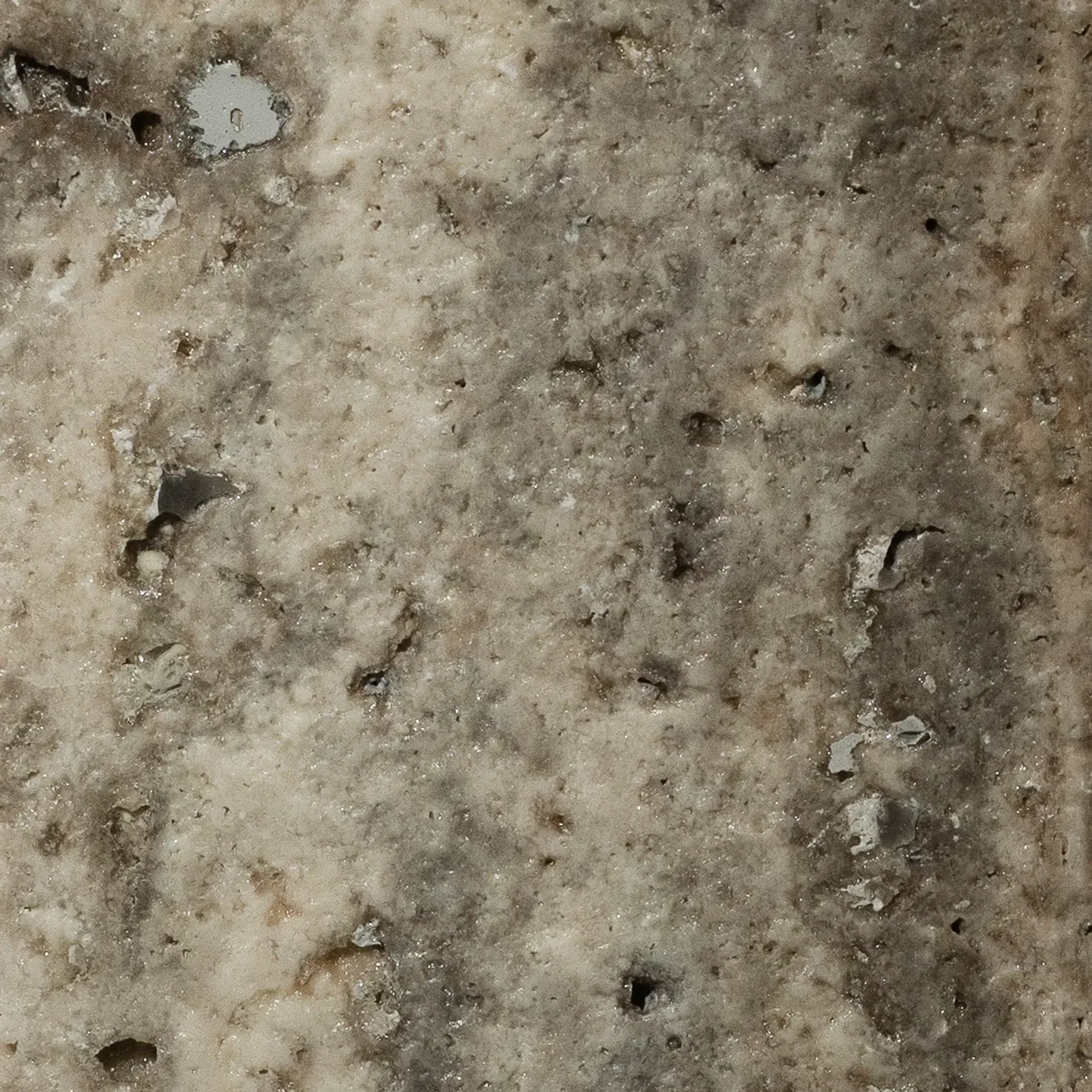 Light Silver Brown Leathered Travertine Porcelia