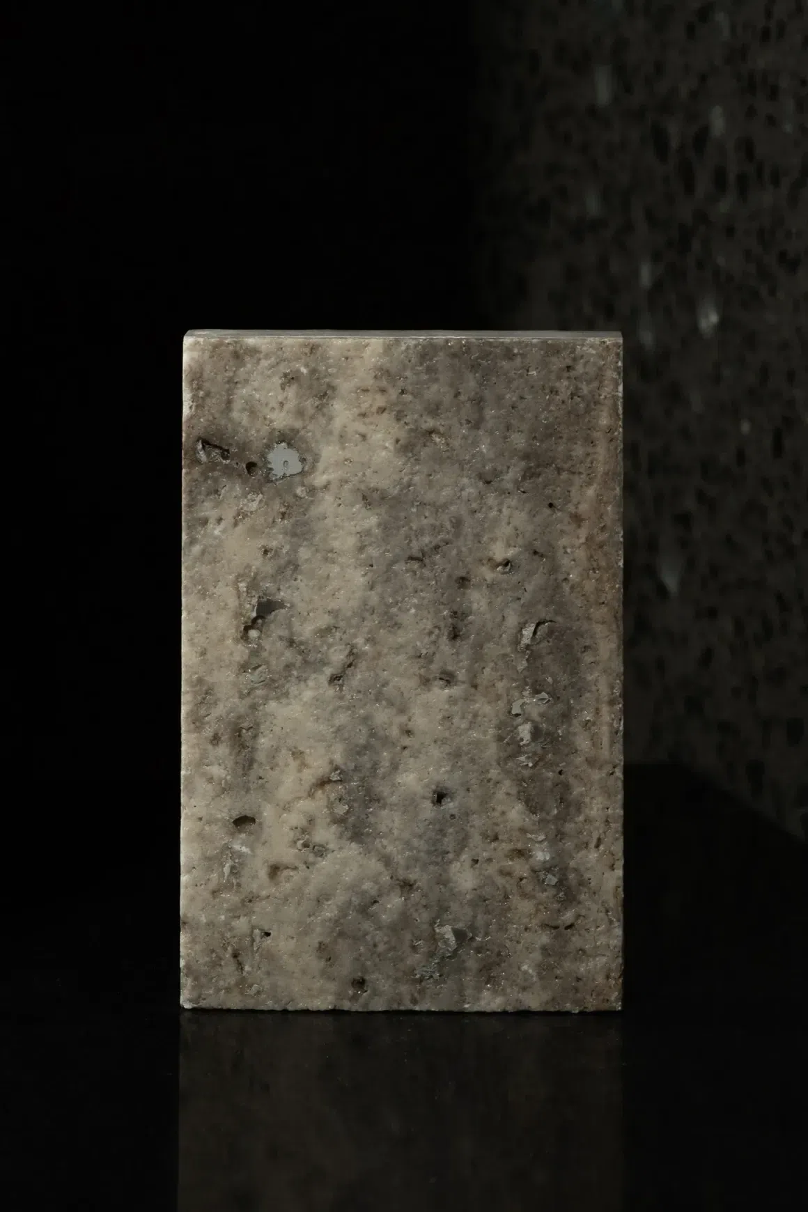 Light Silver Brown Leathered Travertine Porcelia