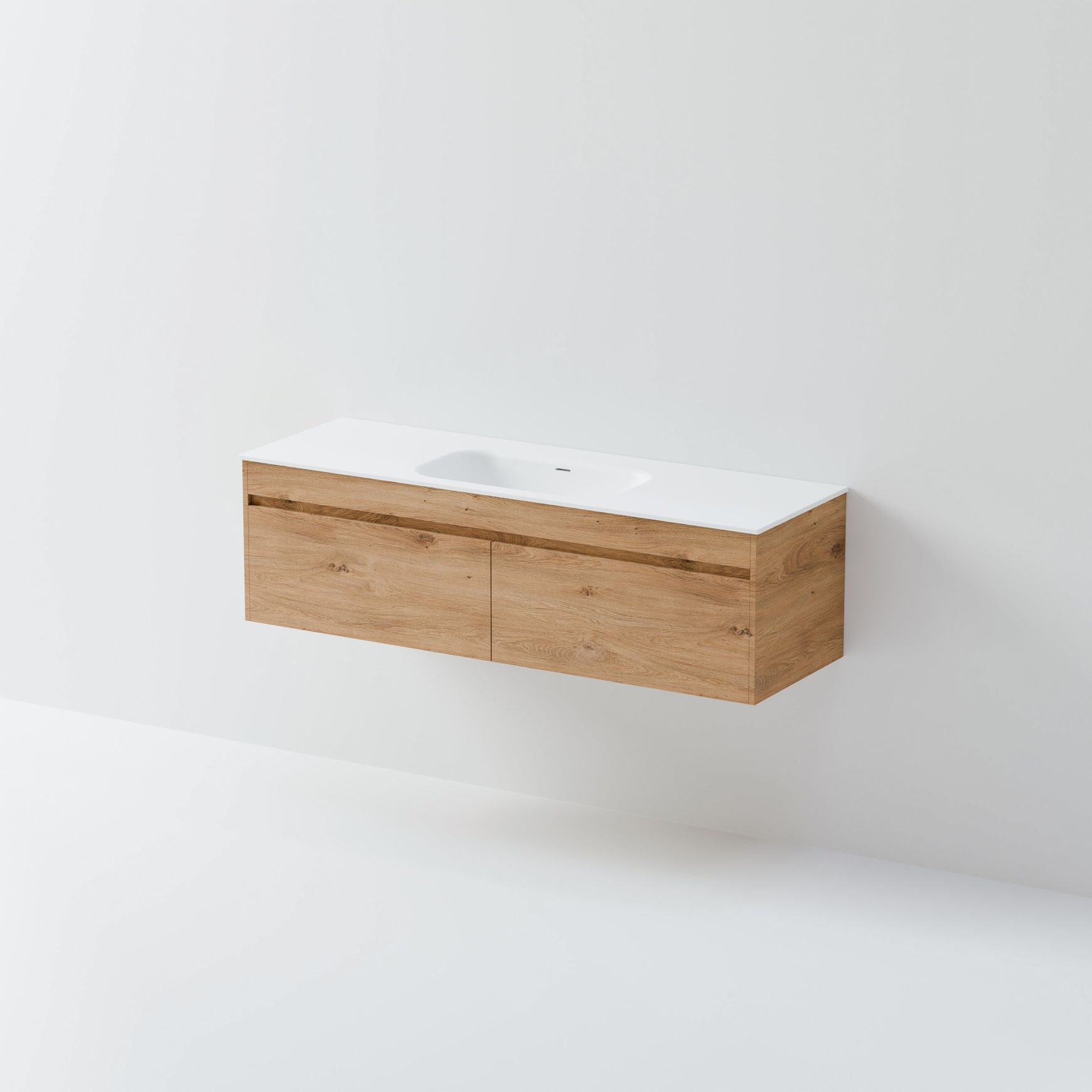 Code Luxe 1500 Wall Hung Single Basin Vanity |2 Drawer