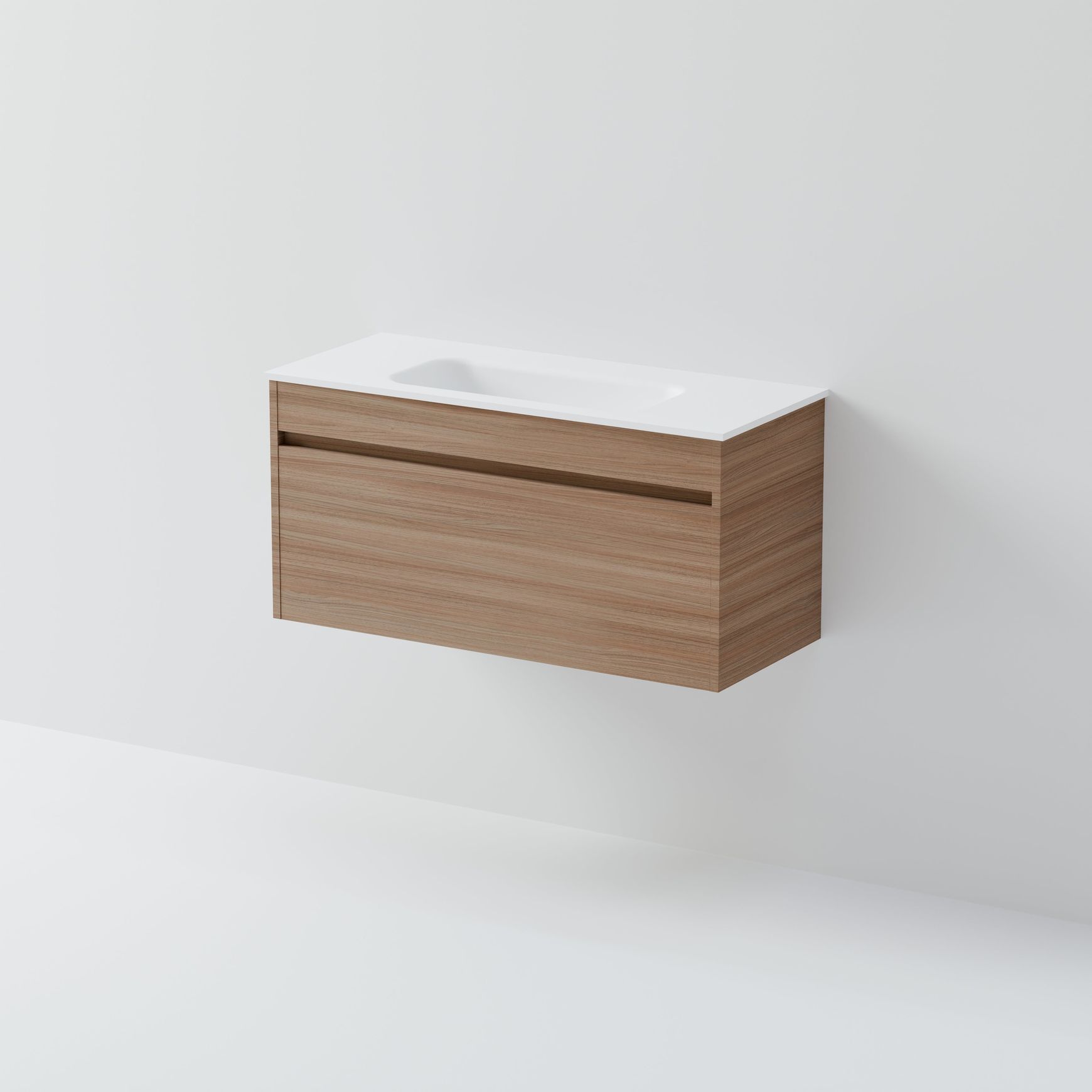 Luxe 900 Slim Wall Hung Vanity | 1 Drawer