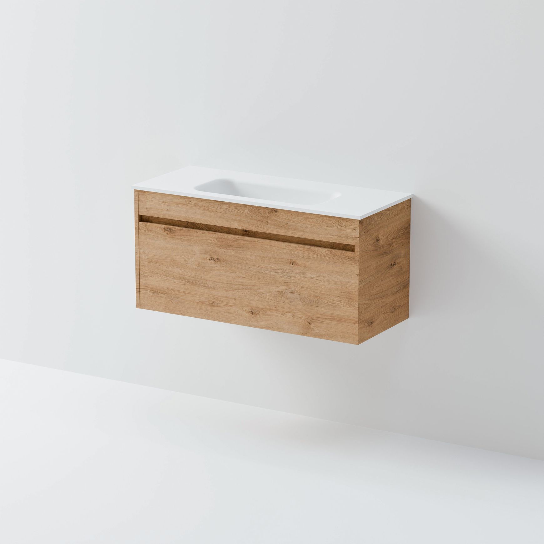 Luxe 900 Slim Wall Hung Vanity | 1 Drawer