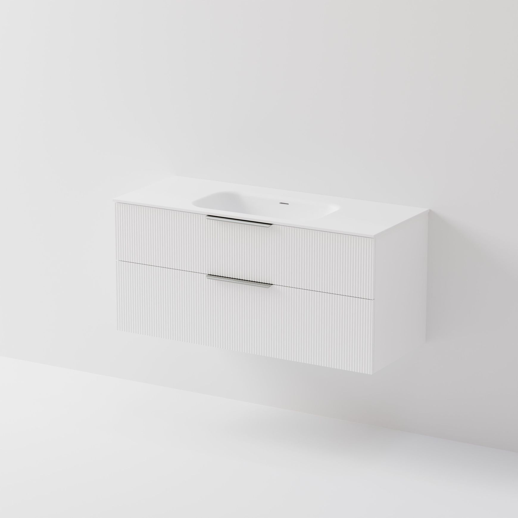 Lineare 1200 | 2 Drawer Vanity | Inset Basin