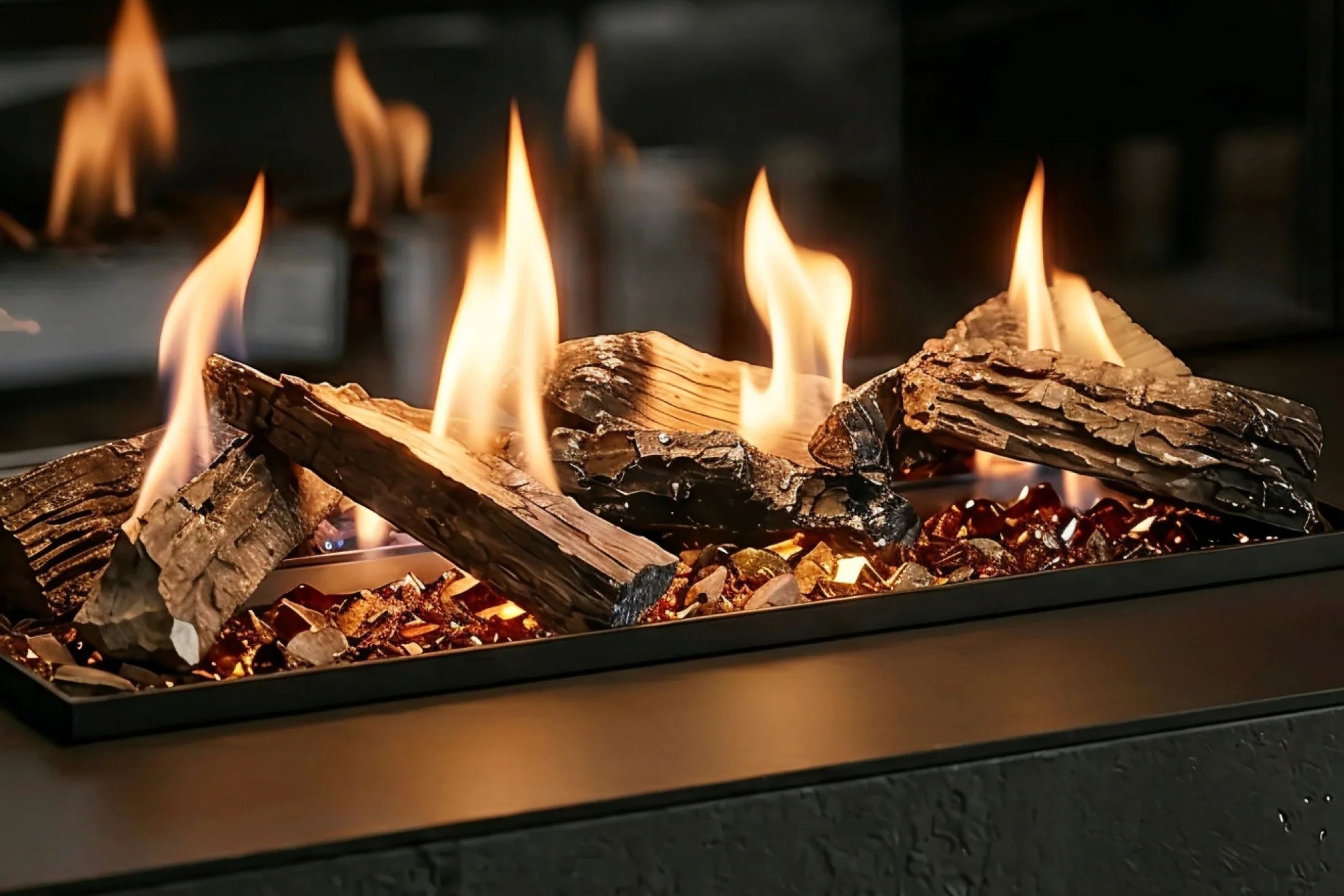 Decoflame BEV LogicWood Fireplace
