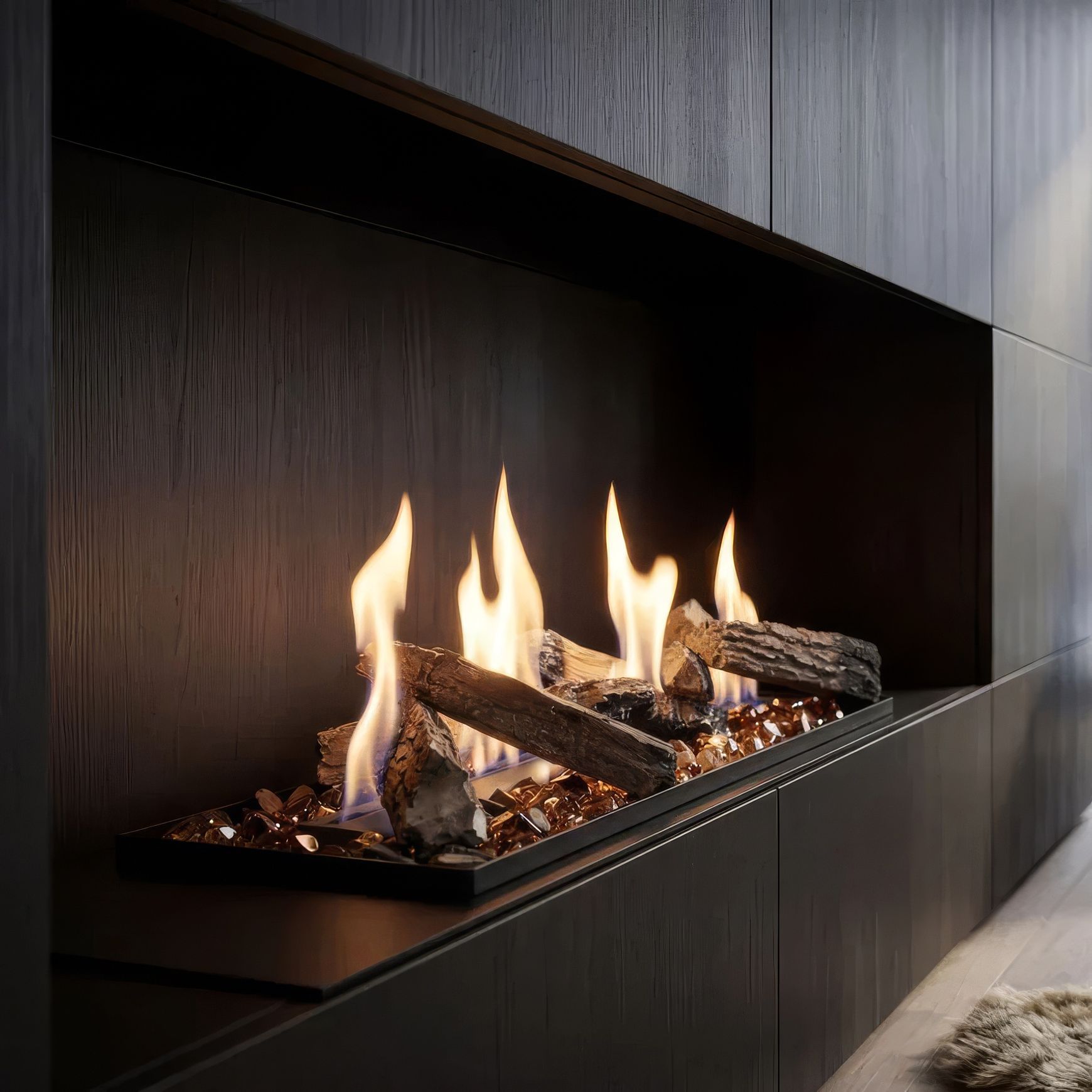 Decoflame BEV LogicWood Fireplace