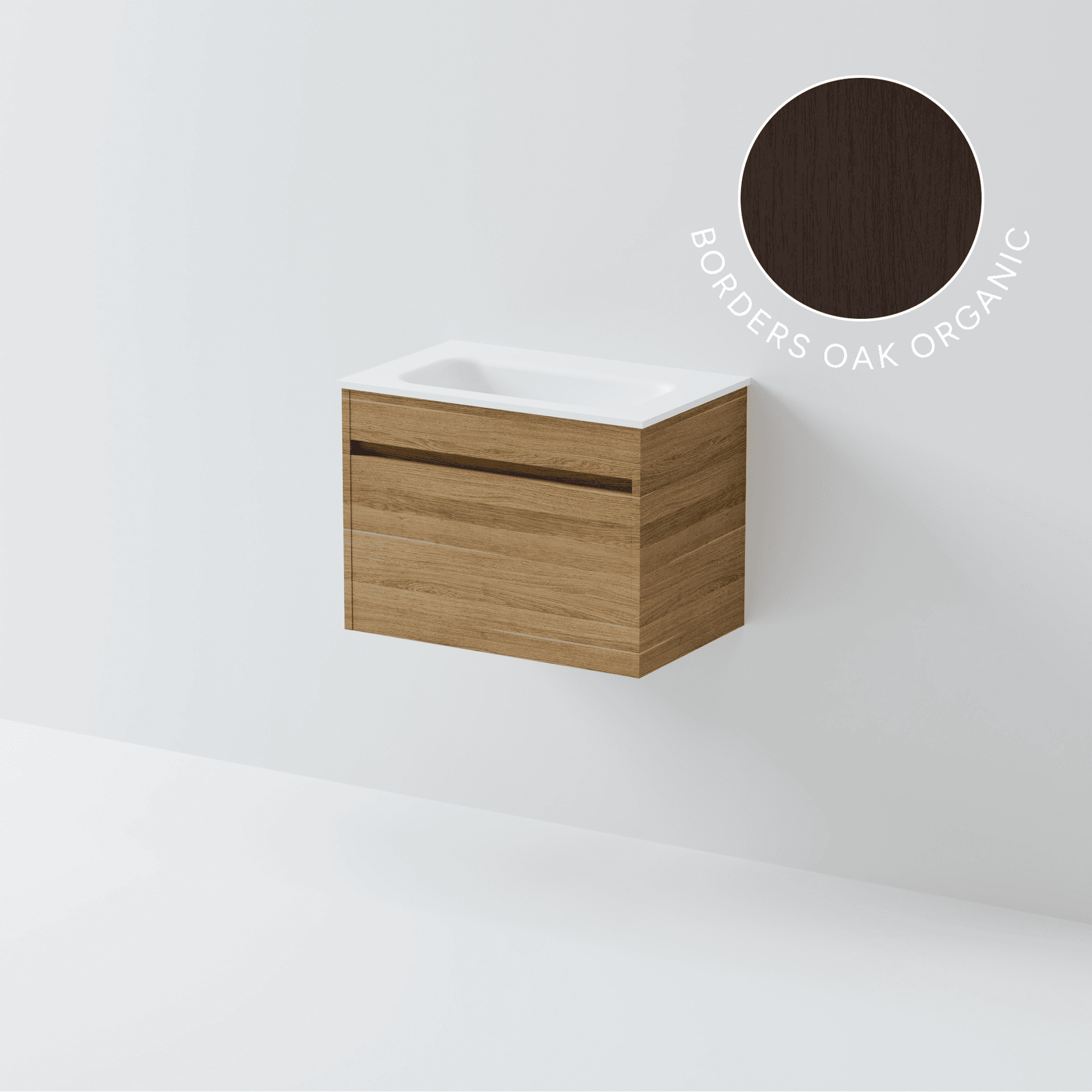 Luxe 600 Slim Wall Hung Vanity | 1 Drawer