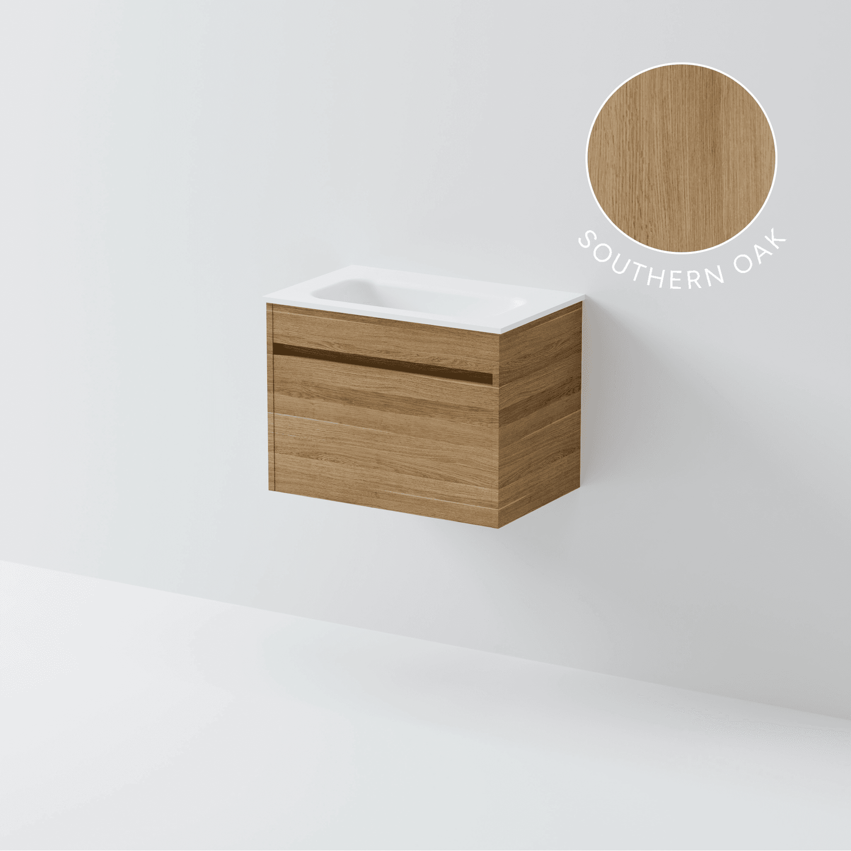 Luxe 600 Slim Wall Hung Vanity | 1 Drawer