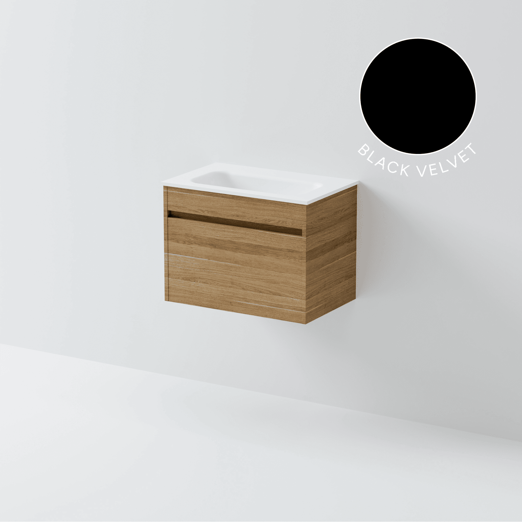 Luxe 600 Slim Wall Hung Vanity | 1 Drawer