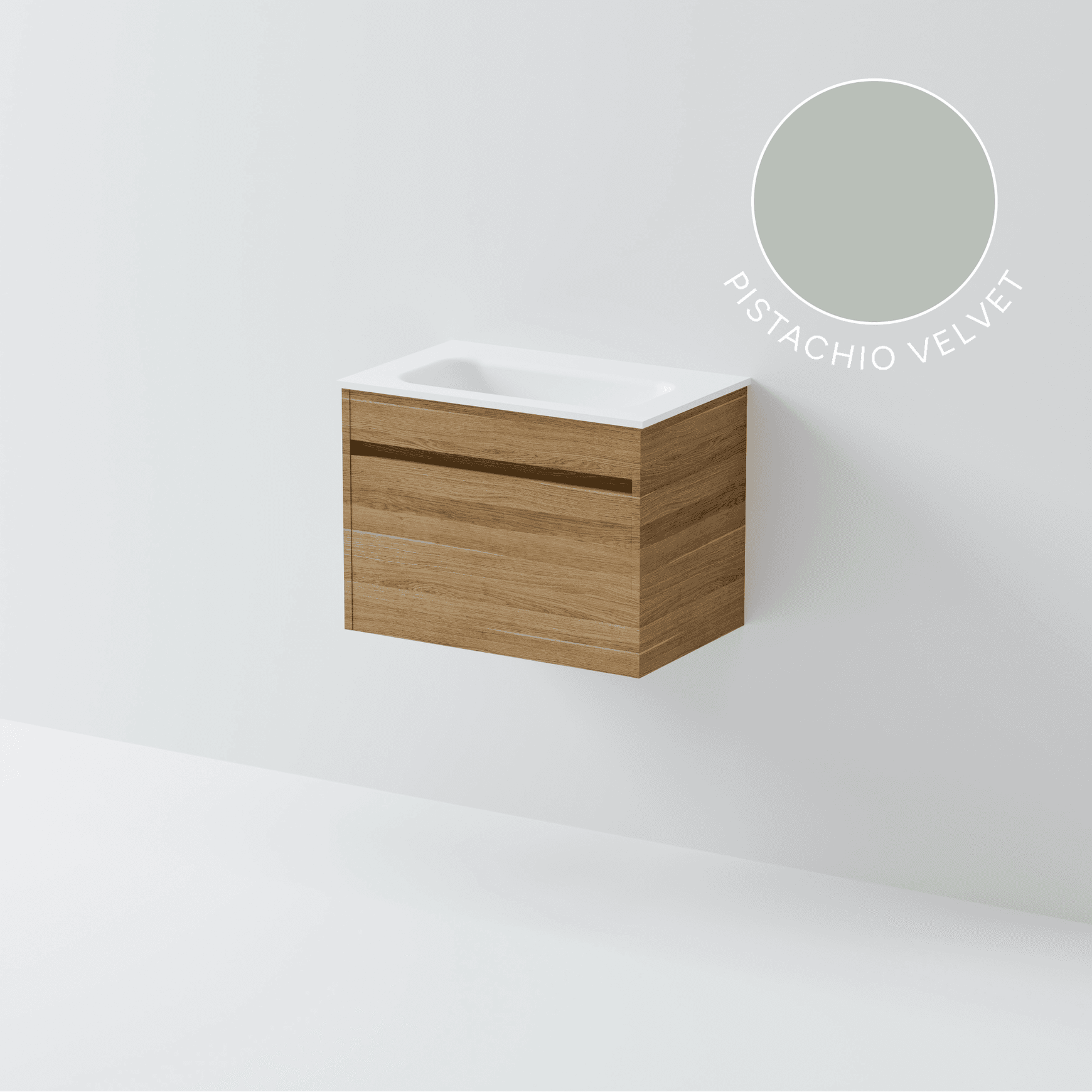 Luxe 600 Slim Wall Hung Vanity | 1 Drawer