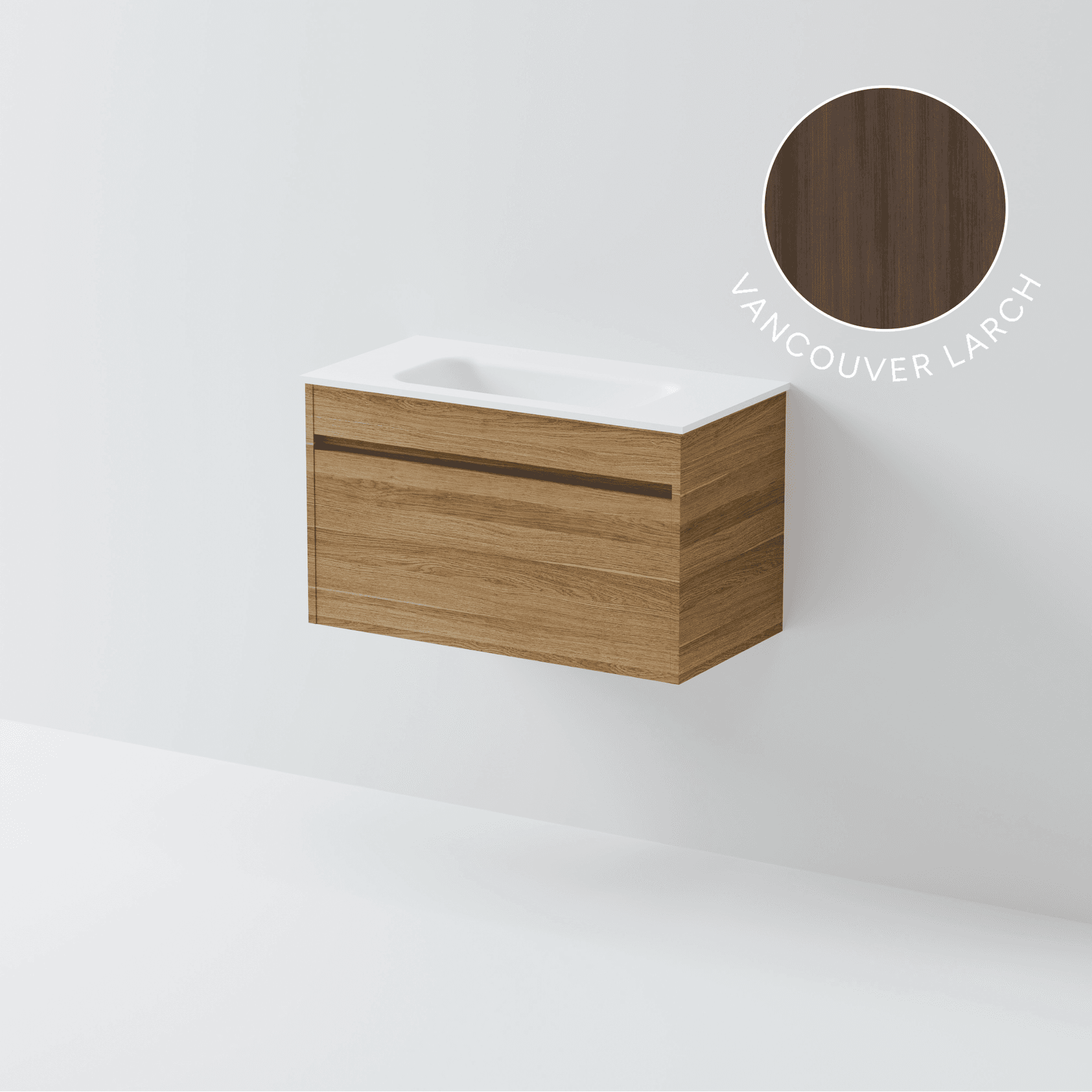 Luxe 750 Slim Wall Hung Vanity | 1 Drawer