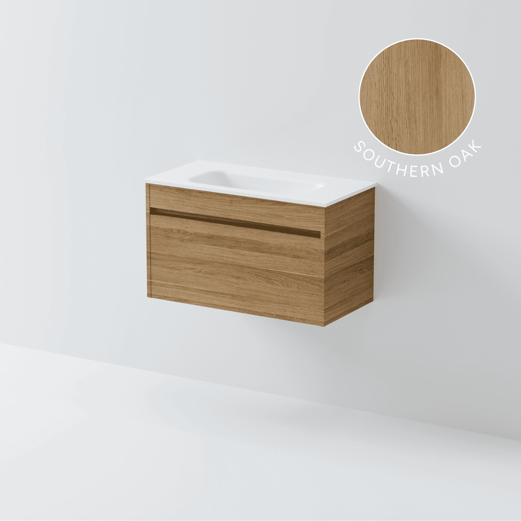 Luxe 750 Slim Wall Hung Vanity | 1 Drawer