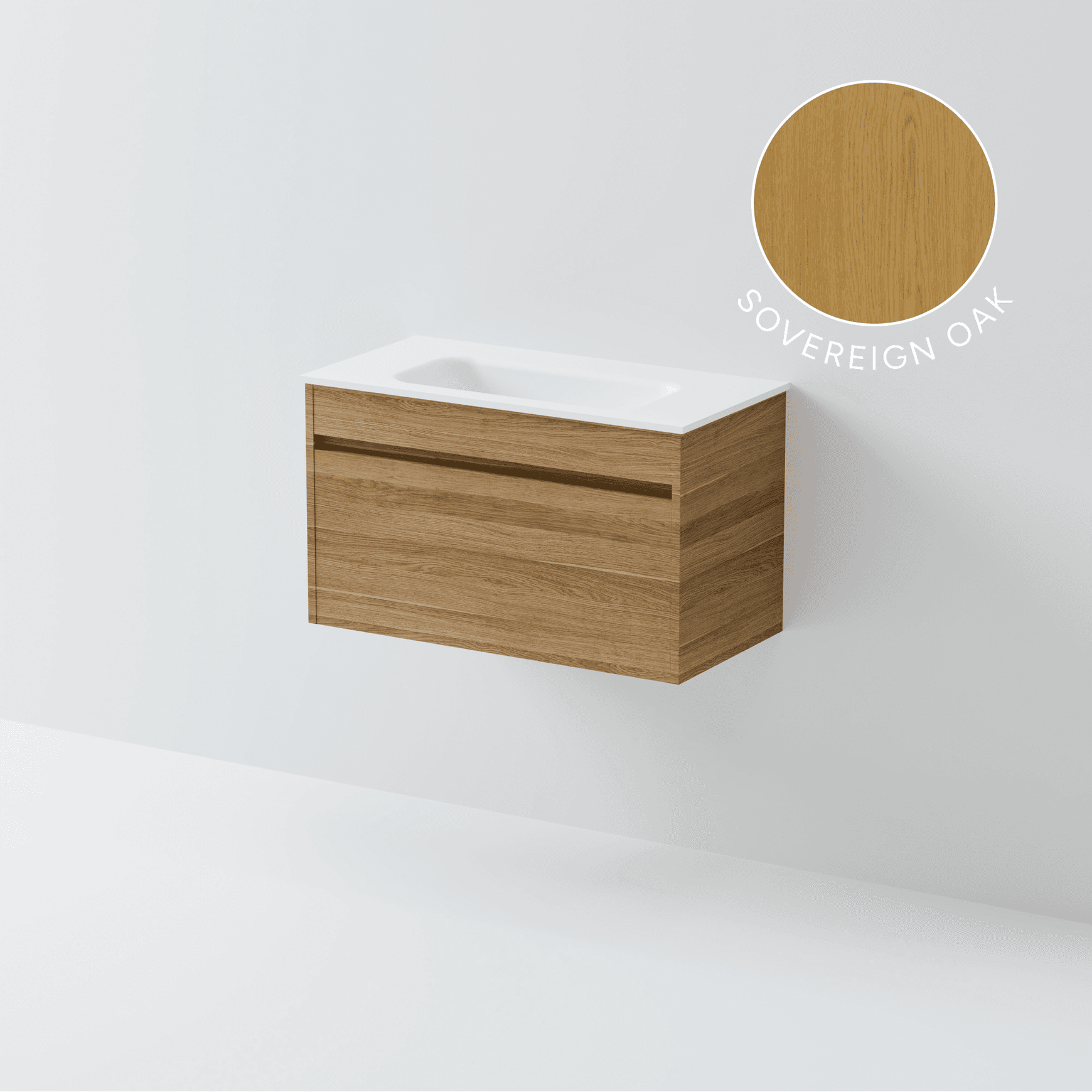 Luxe 750 Slim Wall Hung Vanity | 1 Drawer