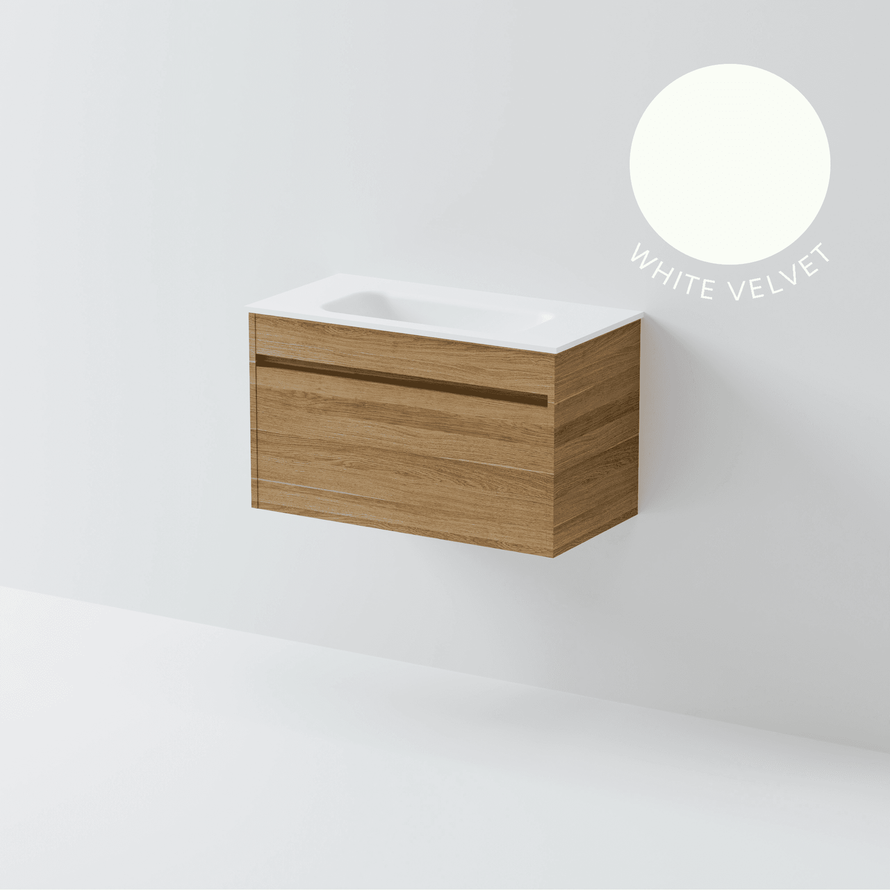 Luxe 750 Slim Wall Hung Vanity | 1 Drawer