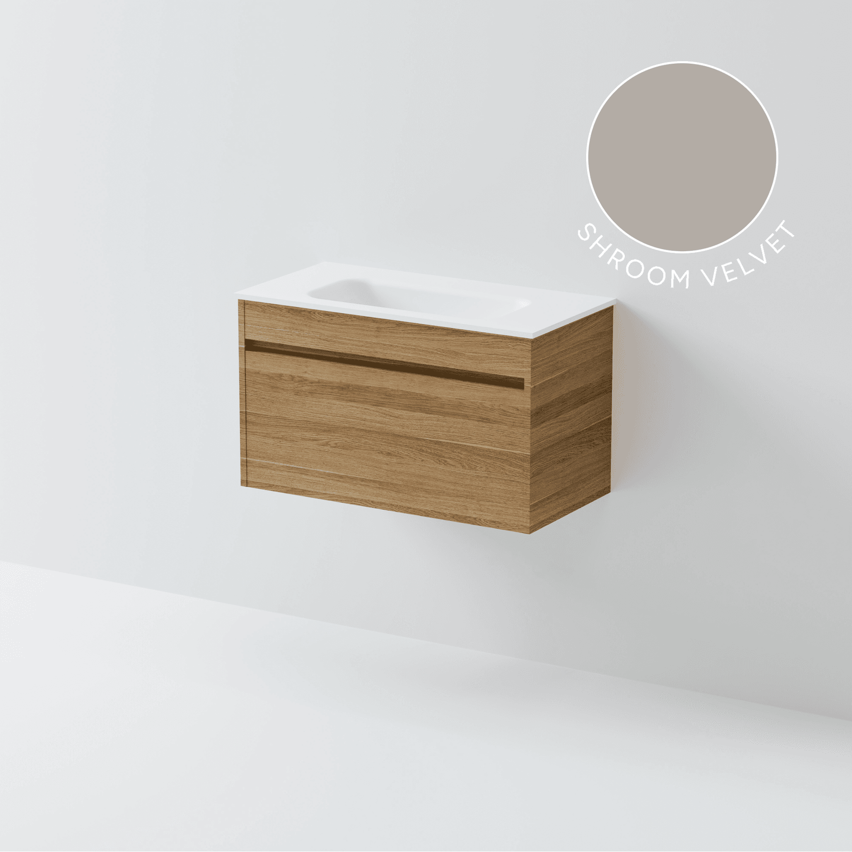 Luxe 750 Slim Wall Hung Vanity | 1 Drawer
