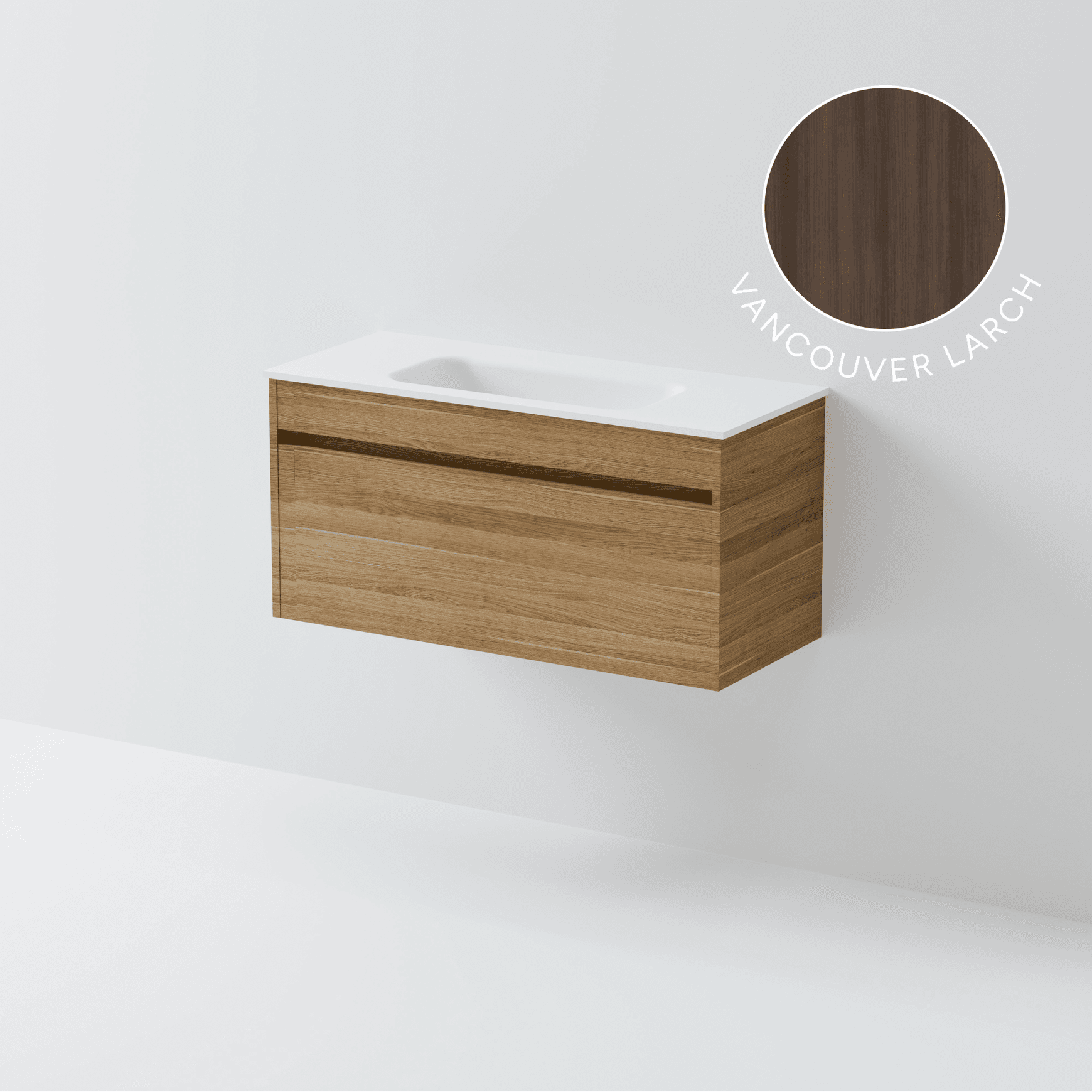 Luxe 900 Slim Wall Hung Vanity | 1 Drawer