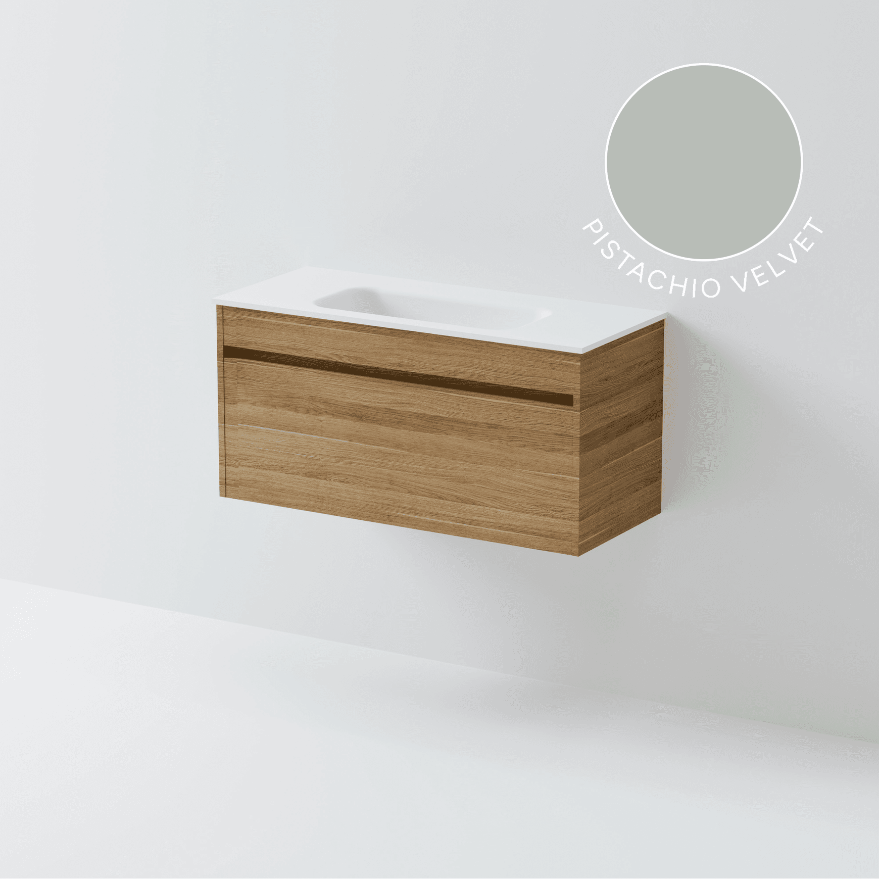 Luxe 900 Slim Wall Hung Vanity | 1 Drawer