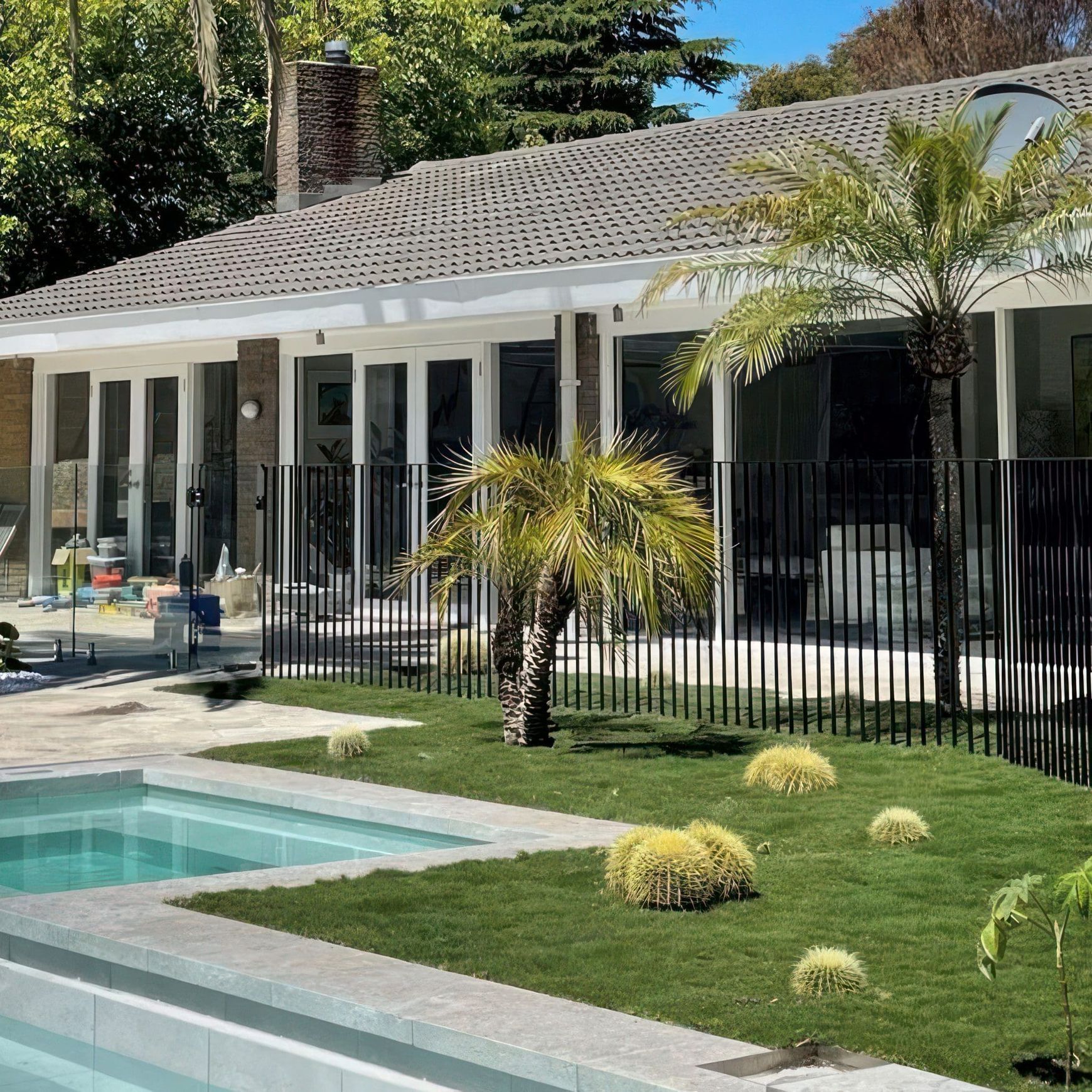Mayfair Brushed Limestone Pool Coping