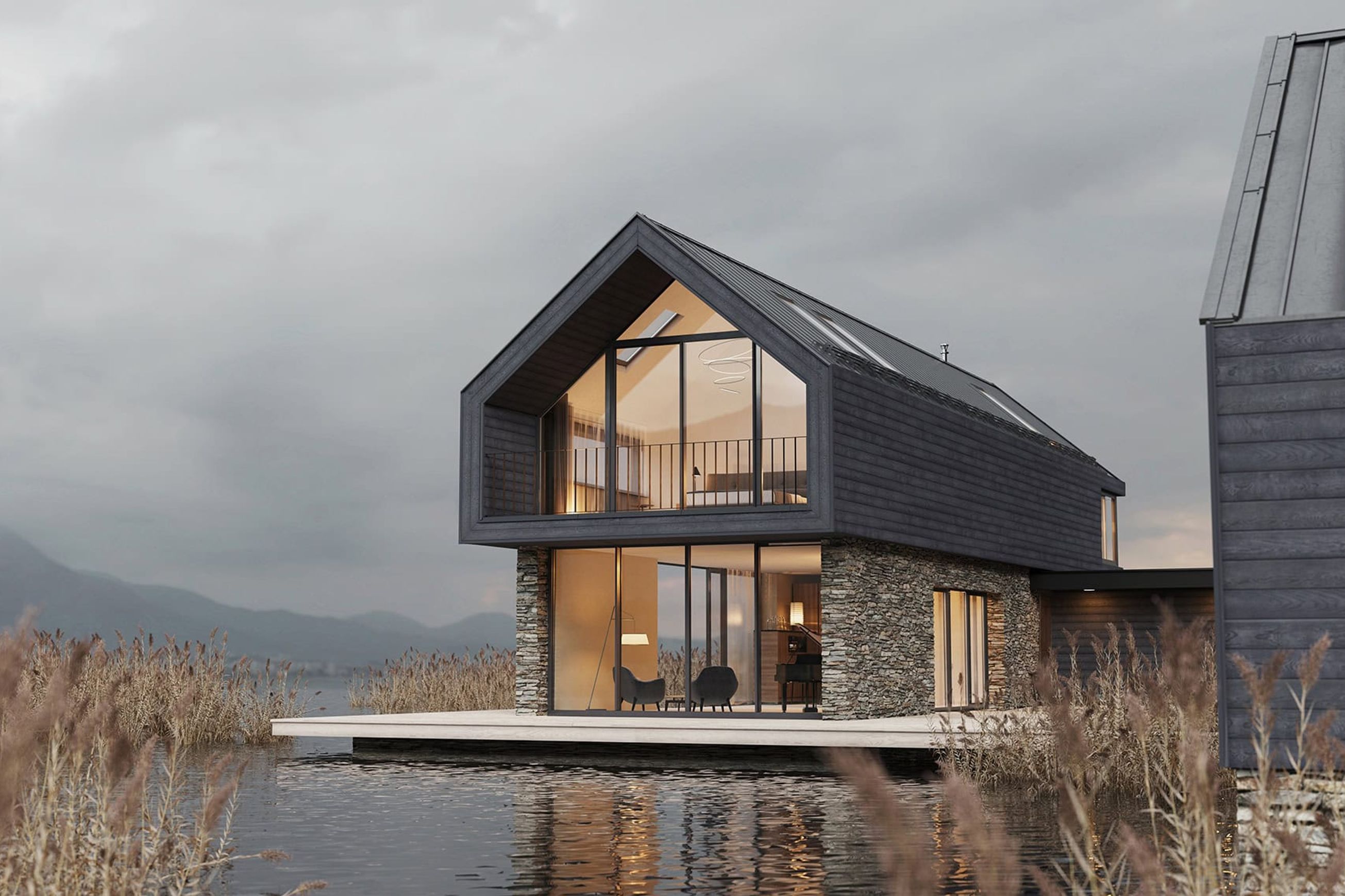 Millboard Envello Shadow Line+ Cladding | Anthracite