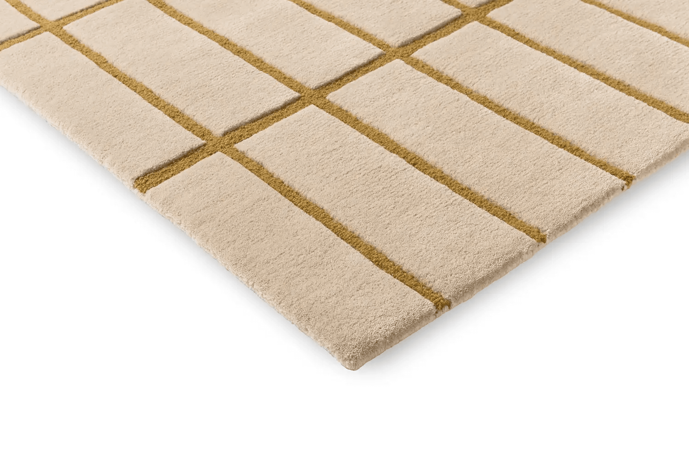 Marimekko Tiiliskivi - Bronze Yellow | 100% Wool Designer Floor Rug