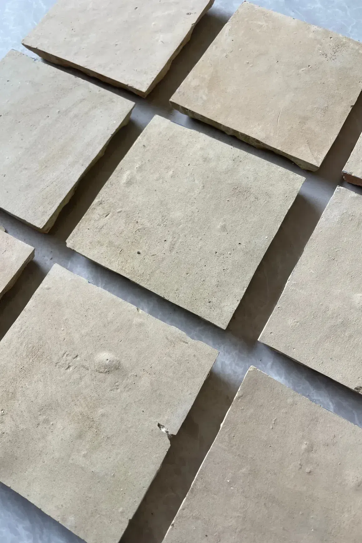 Natural Unglazed Square Moroccan Zellige