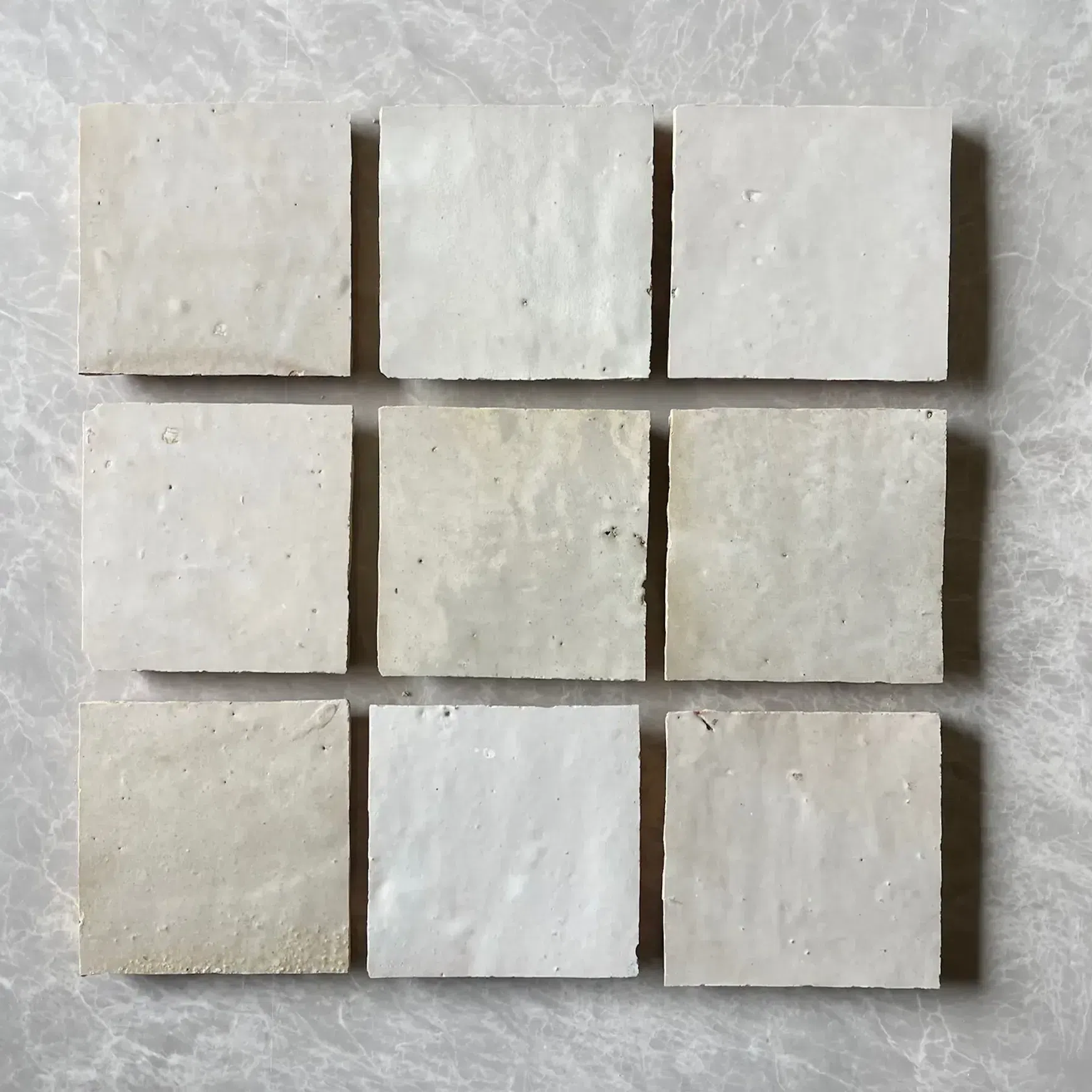 White Square Moroccan Zellige