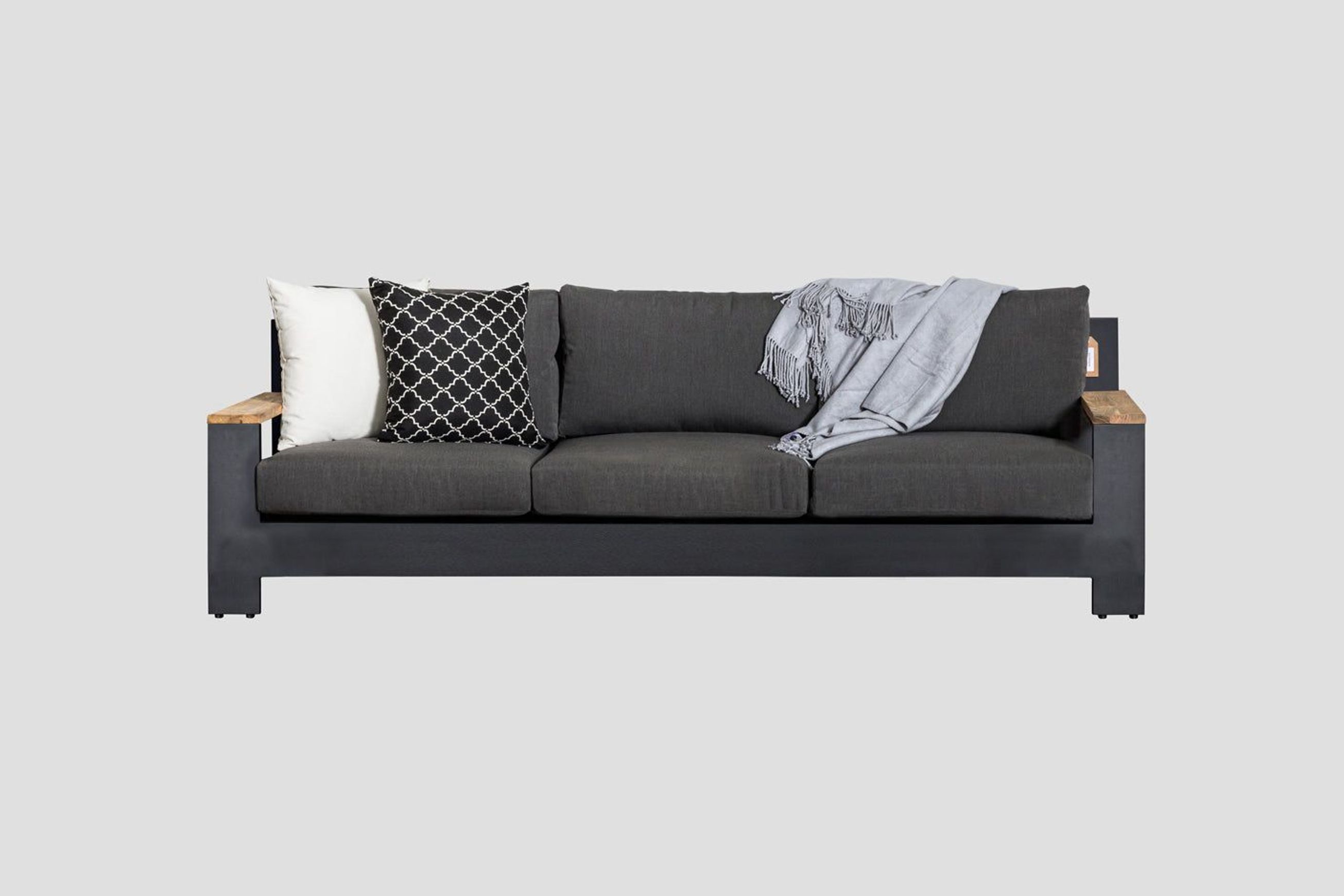 Mackenzie Alu Triple Sofa